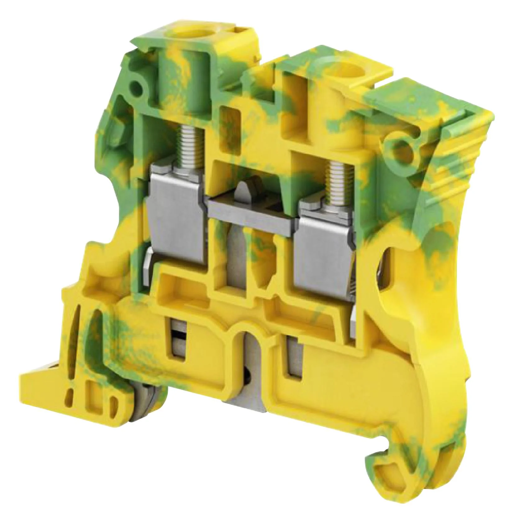 TE Connectivity 1SNK508150R0000 DIN Rail Mount Terminal Block 2 Ways 24 AWG 6 10 mm² Screw