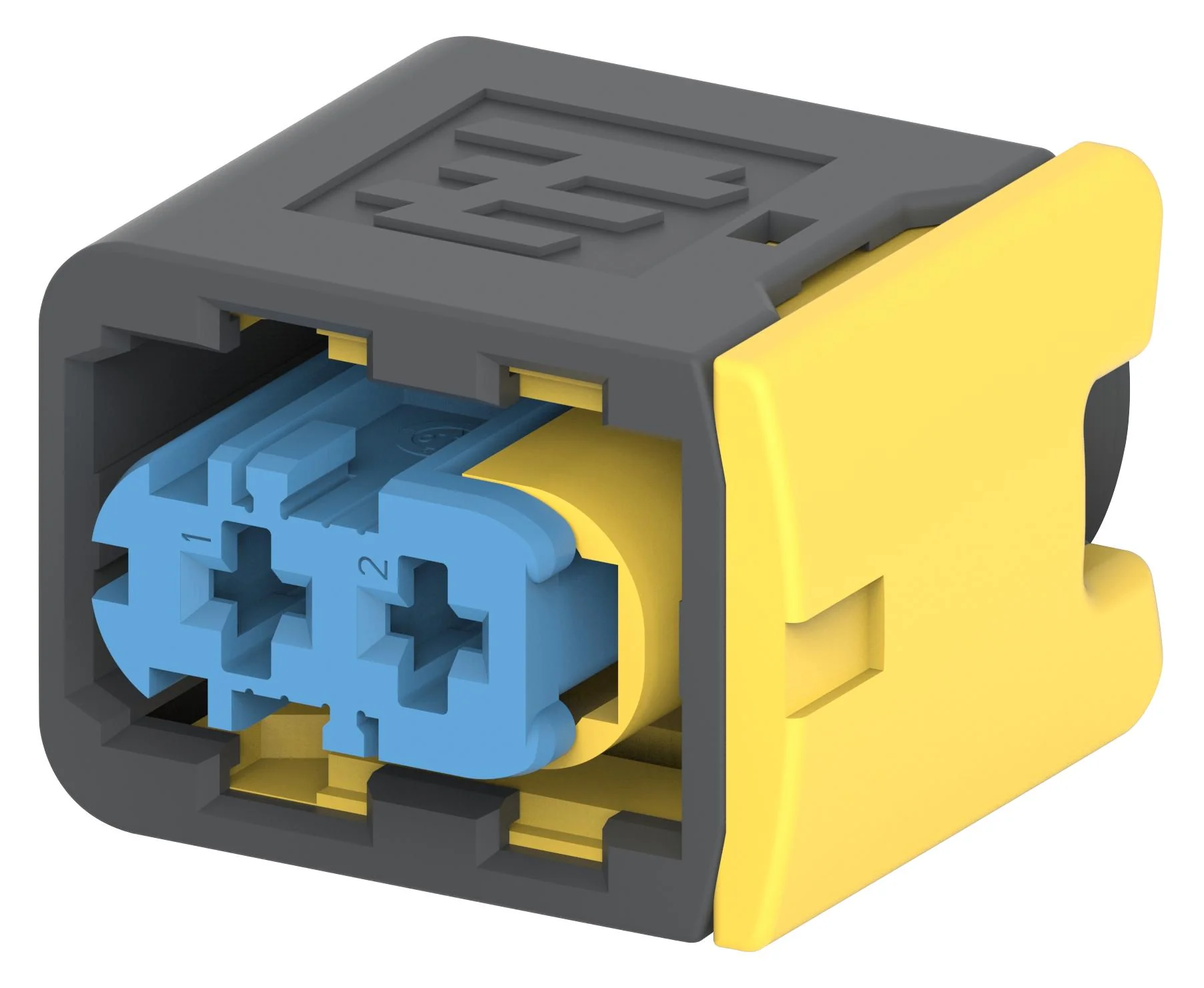 TE Connectivity 4-1418483-1 Automotive Connector Housing Black Heavy Duty Sealed Series Receptacle 2 Ways