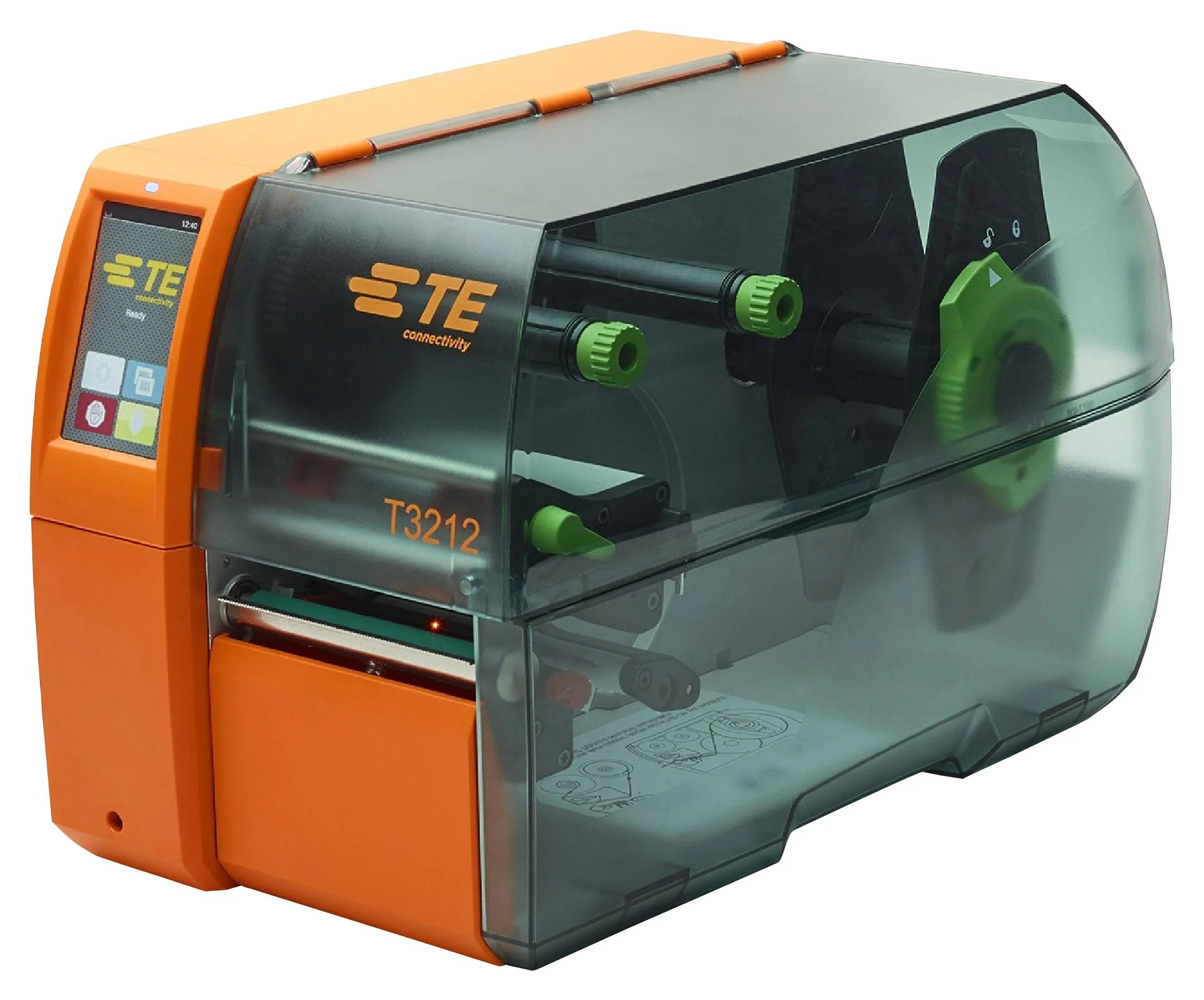 TE CONNECTIVITY T3212-PRINTER Industrial Thermal Transfer Desktop Label Printer, Touch Screen, 300dpi, 300mm/s, 240VAC, 256MB RAM