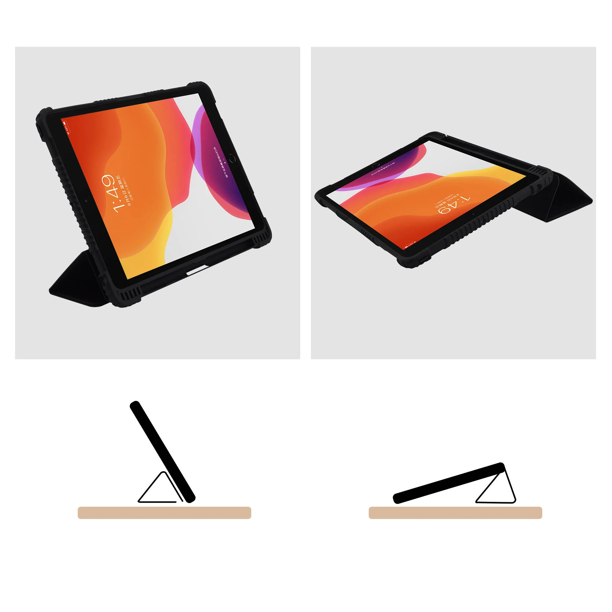 TechProtectus Smart Protective Folio Case for 10th Gen 10.9" iPad (Black) - Image 7