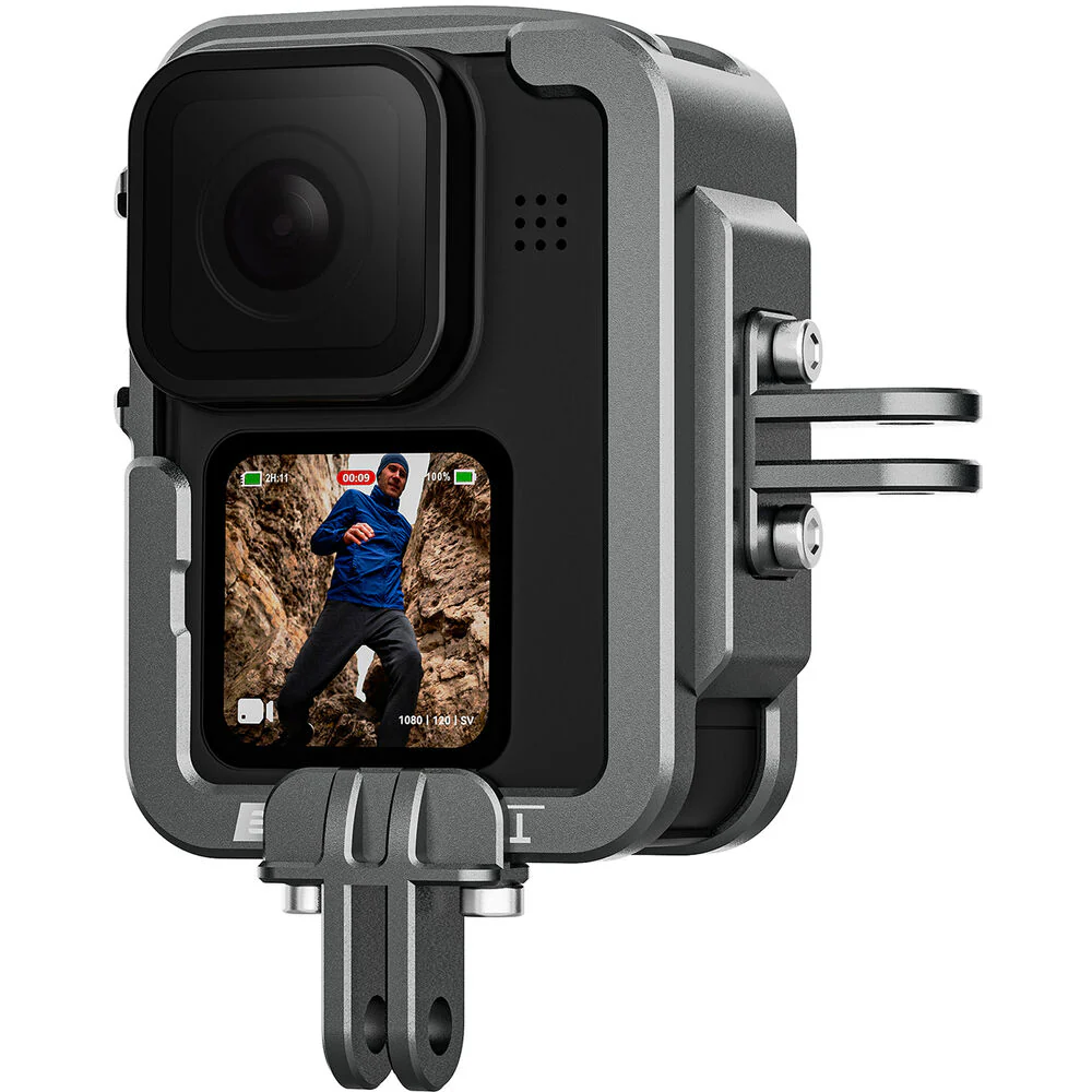 TELESIN Aluminum Cage with Vertical Frame for GoPro HERO11/10/9 - Image 3