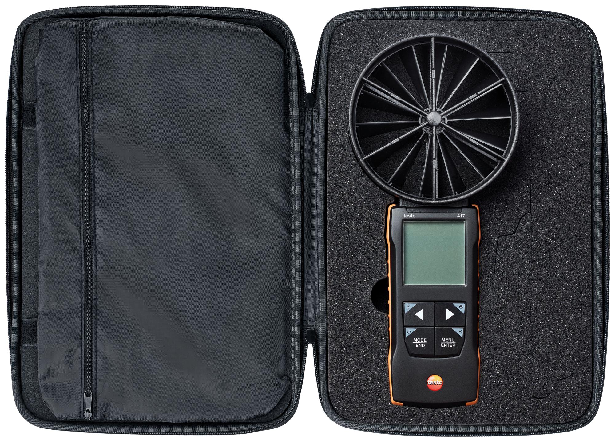 TESTO 0563 0417 Anemometer, Testo 417, 0.3m/s to 20m/s, -20 &deg;C to 50 &deg;C, 236 mm Testo 417 - Image 5