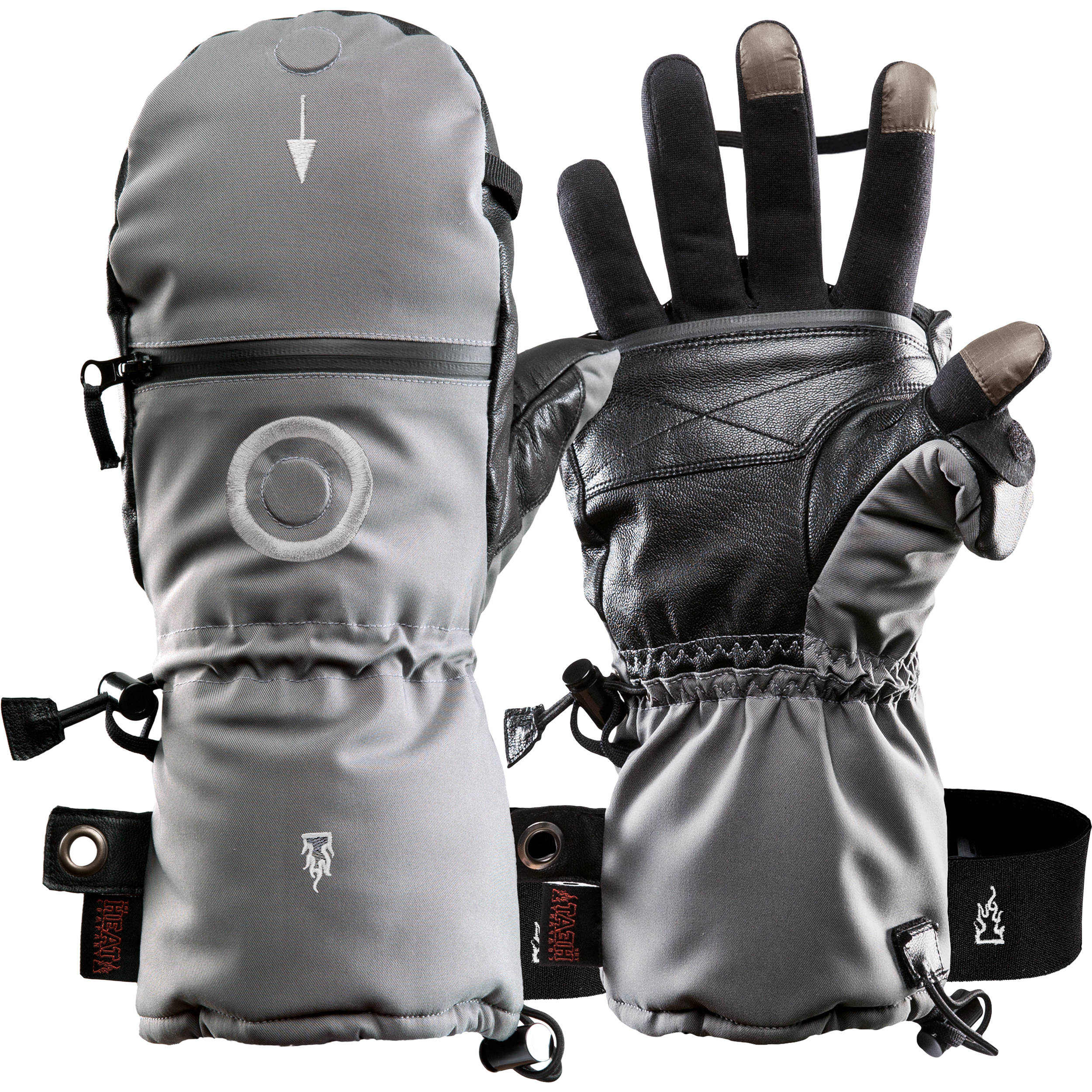 The Heat Company Heat 3 Smart Mittens/Gloves (Size 10, Tarmac Green) - Image 5