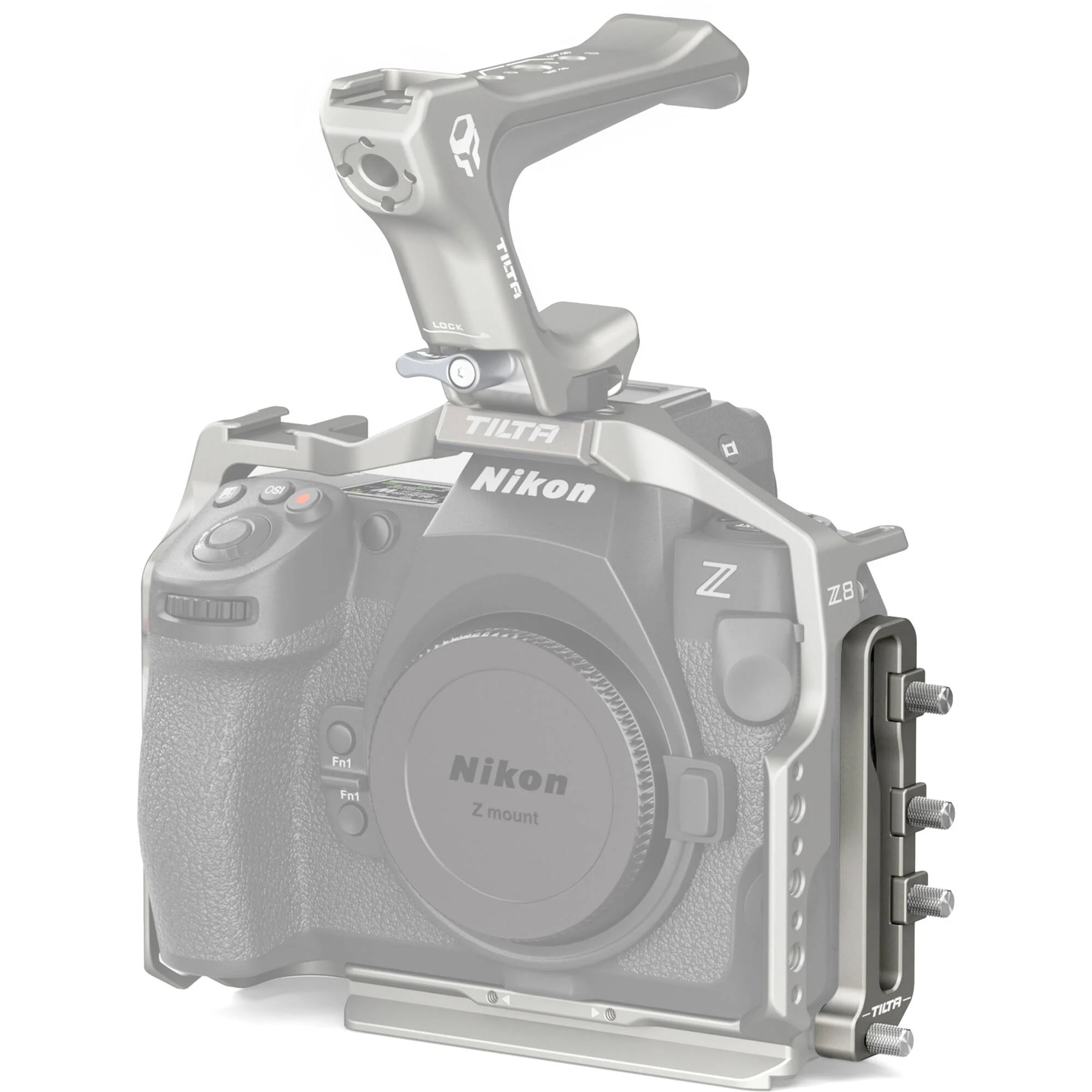 Tilta HDMI and USB-C Cable Clamp for Nikon Z8 (Titanium Gray) - Image 4