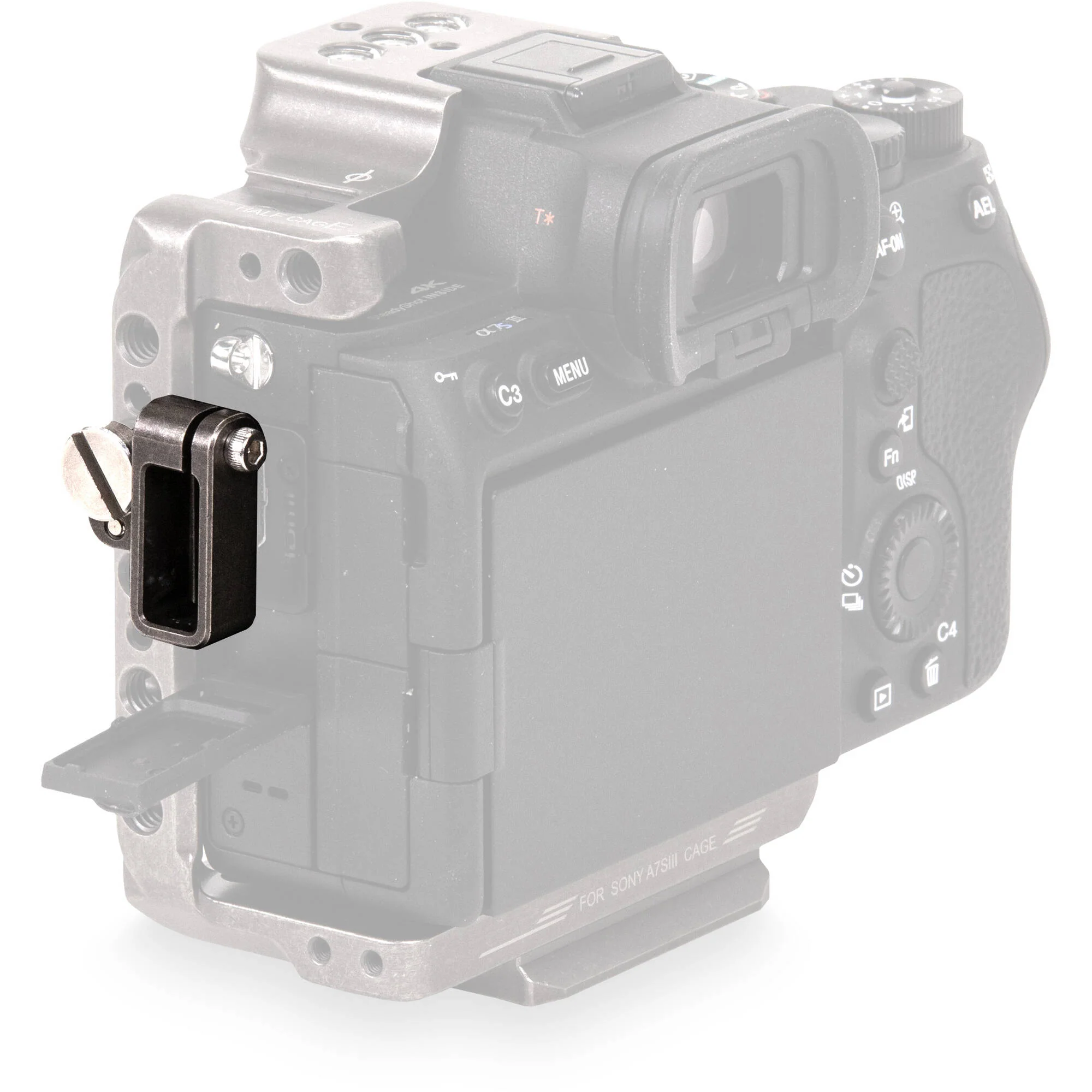 Tilta HDMI Cable Clamp Attachment for Sony a7S III Half Cage (Tactical Gray) - Image 2