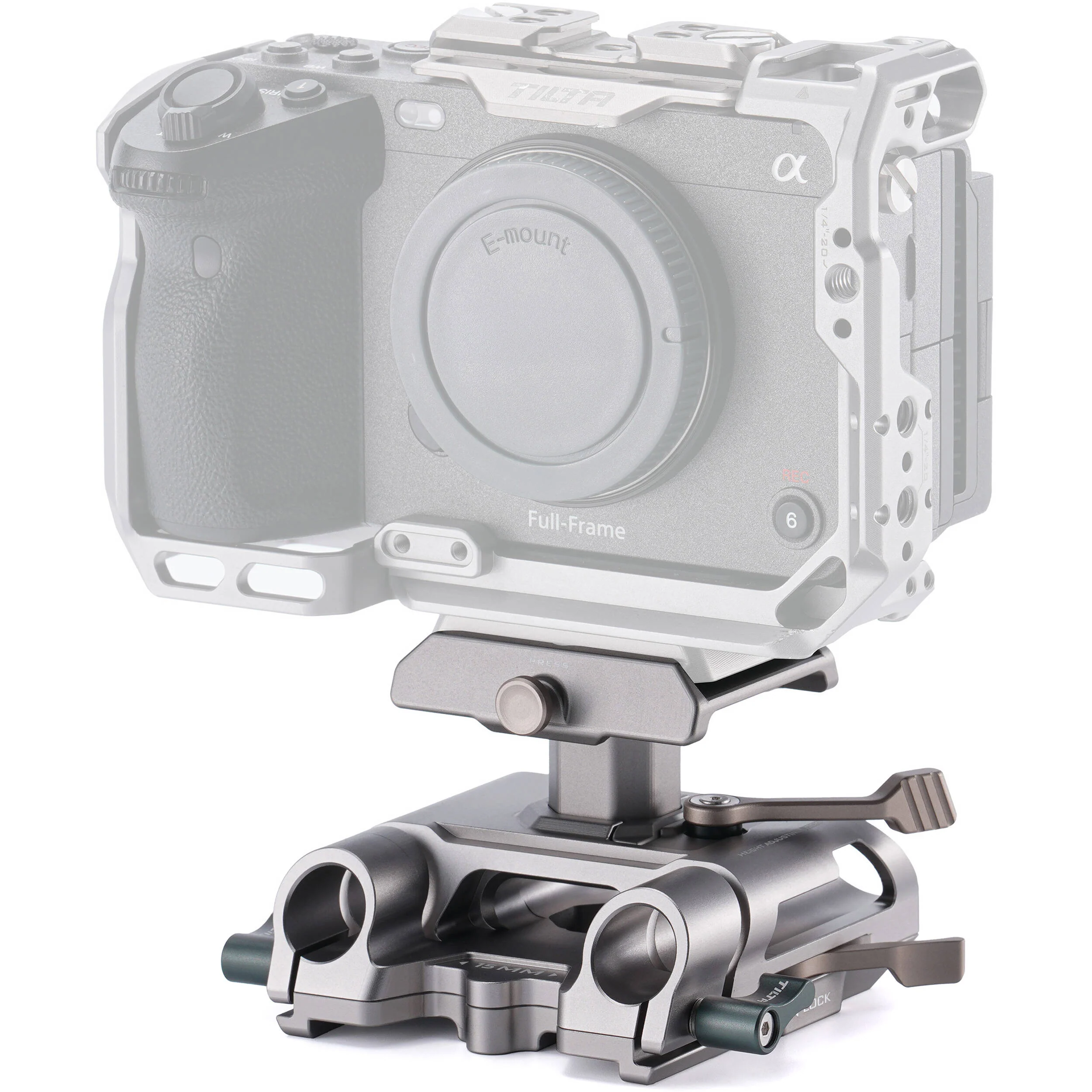 Tilta Height-Adjustable Arca-Type 15mm LWS Baseplate (Titanium Gray) - Image 4