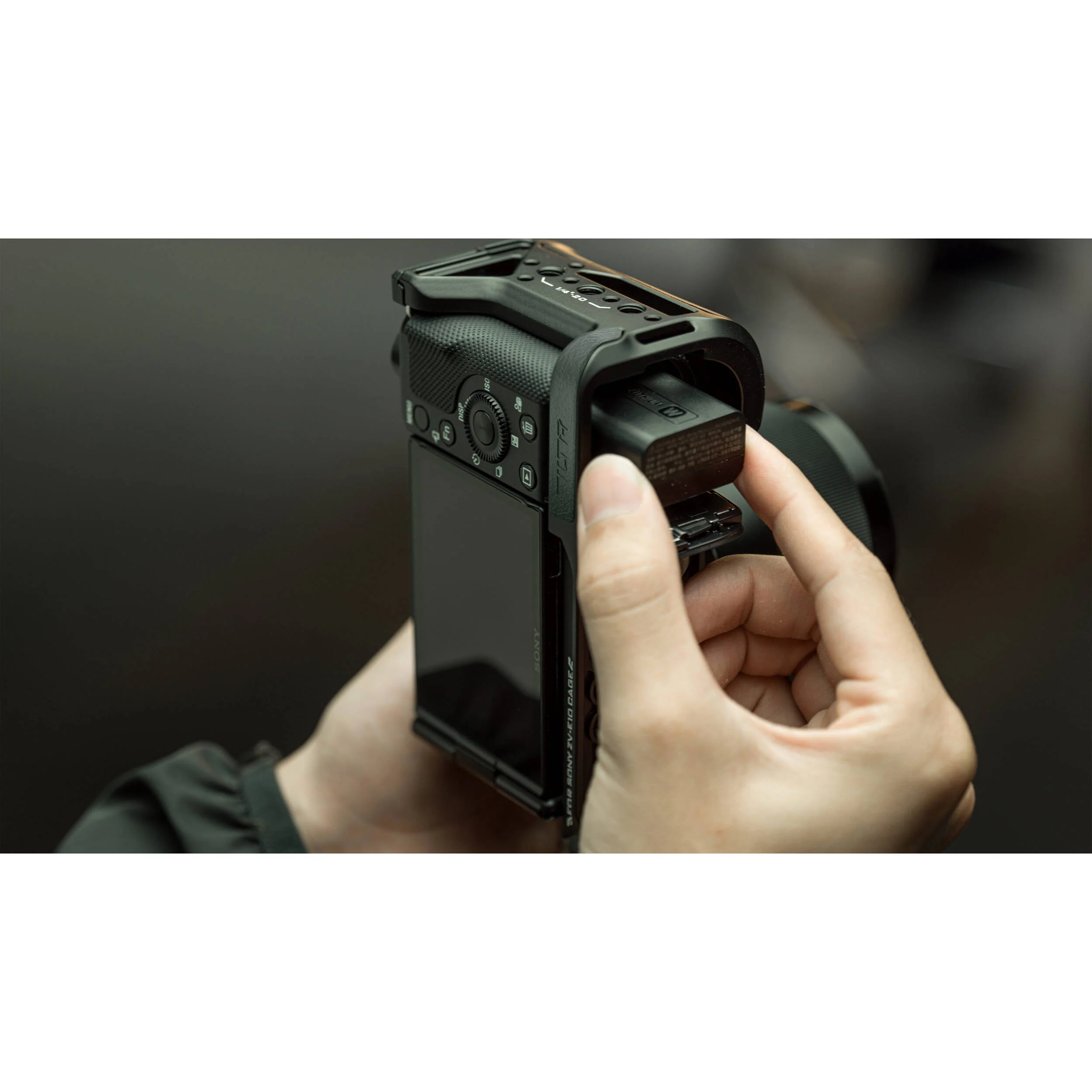 Tilta L-Bracket Mounting Plate for Sony ZV-E10 (Black) - Image 5