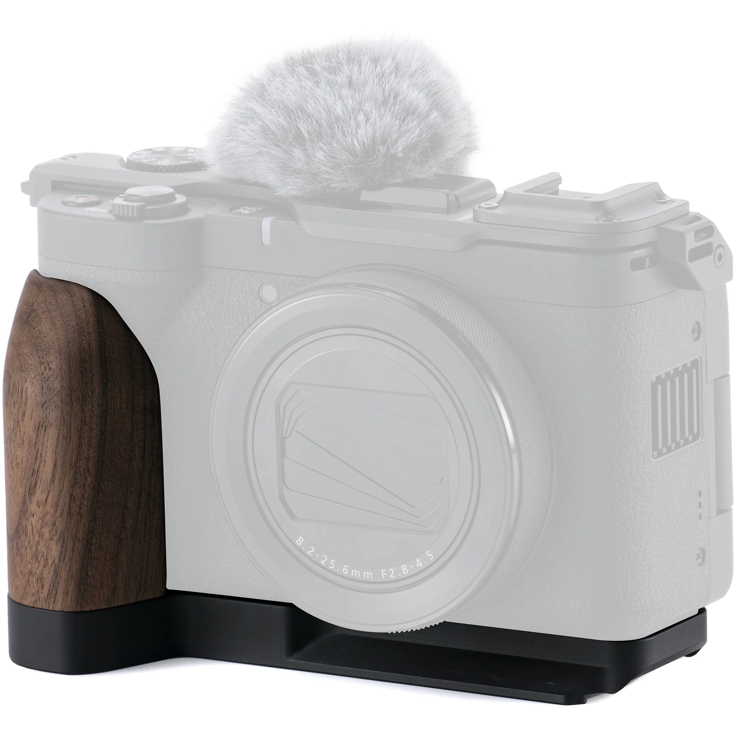Tilta Mounting Baseplate with Wooden Grip for Canon PowerShot V1 - Image 2