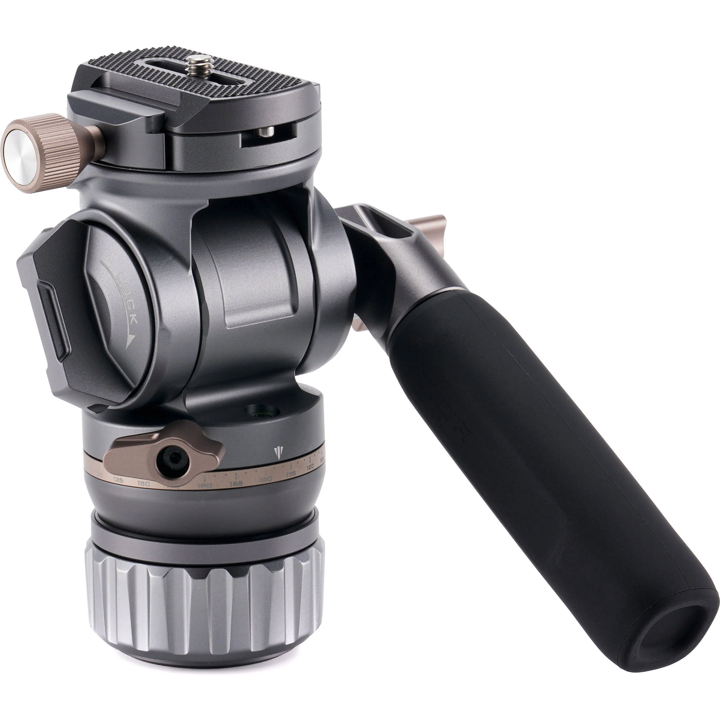 Tilta Travel Video Fluid Head with Flat Base (Space Gray)