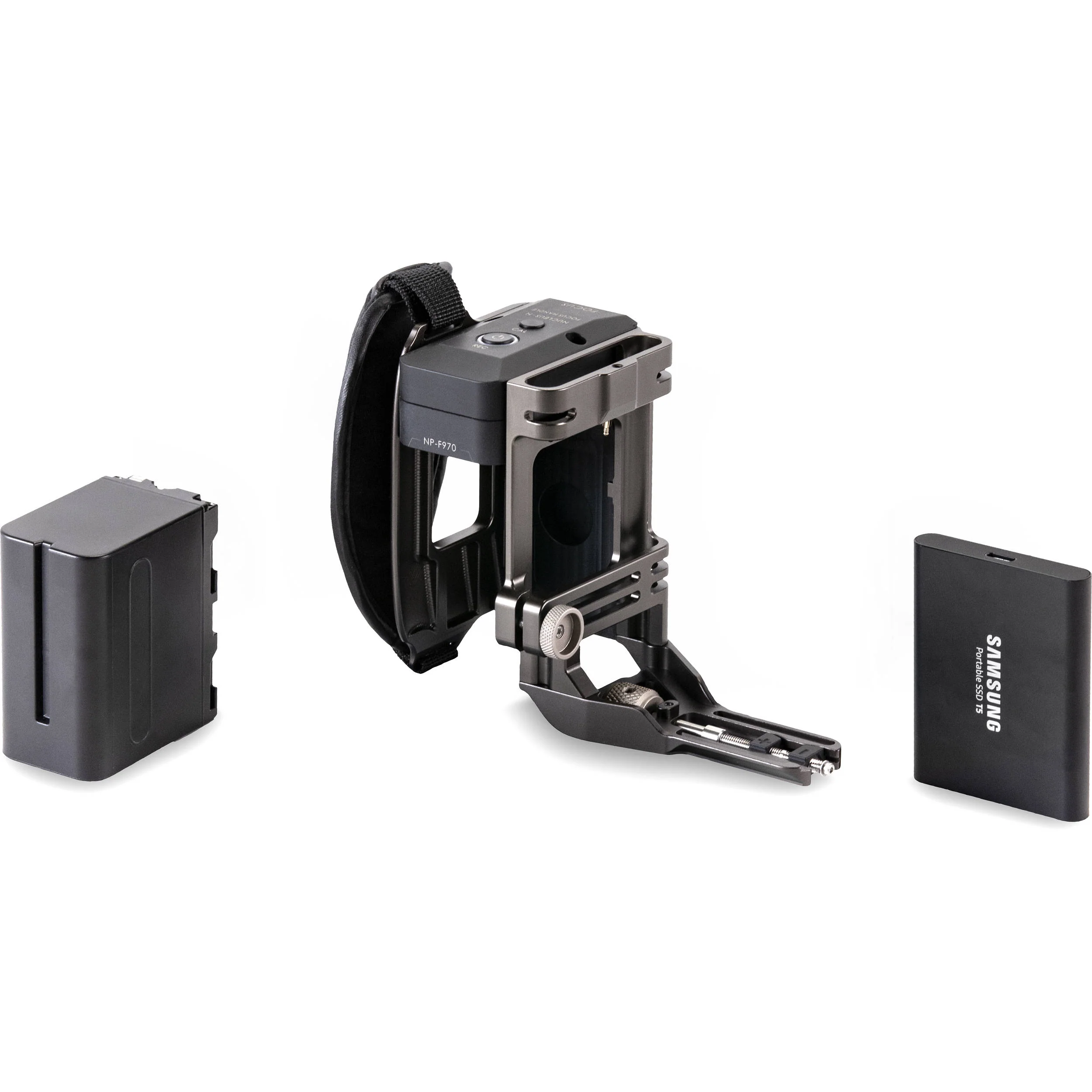 Tiltaing Side Focus Handle Type I with T5 Holder (F970, Tilta Gray) - Image 3