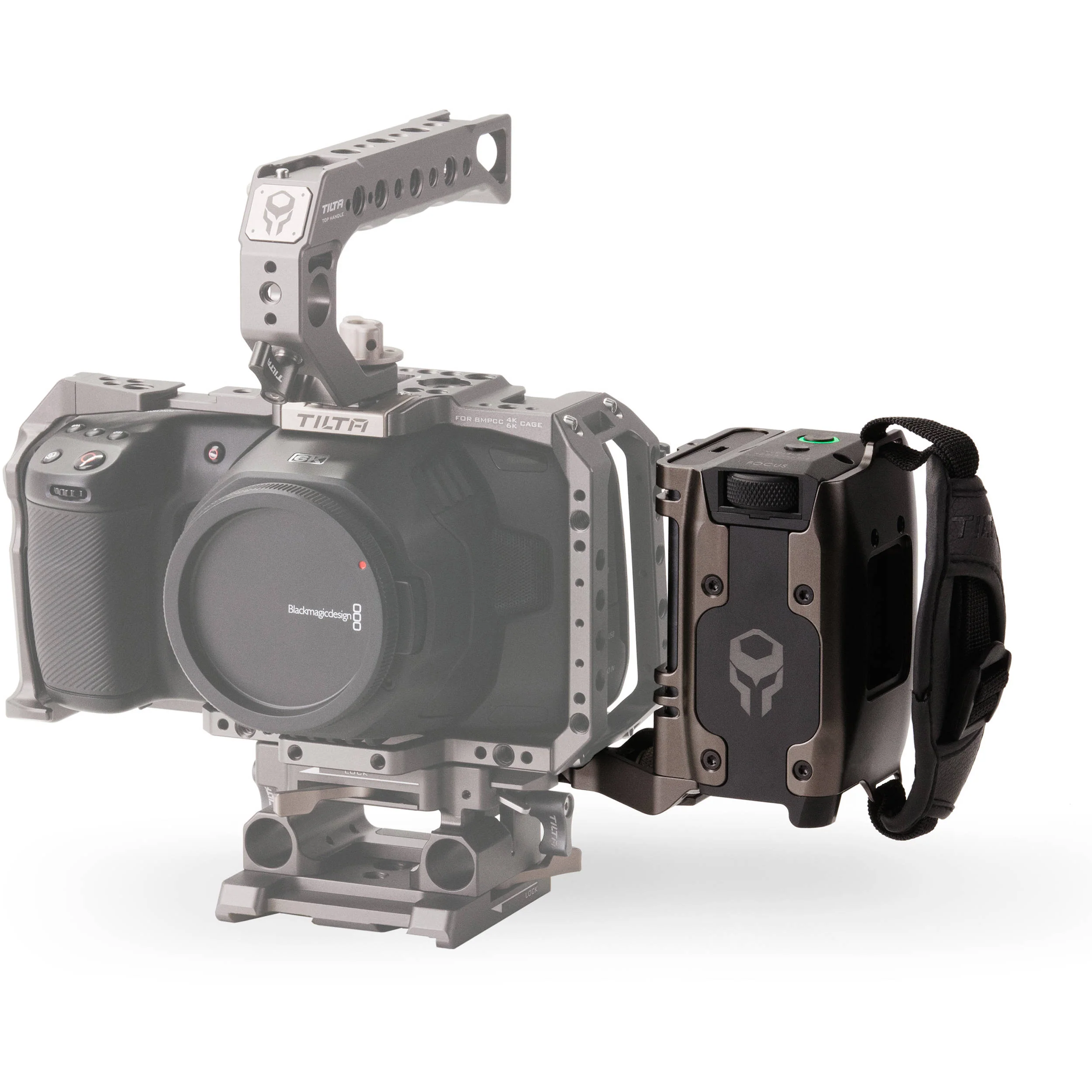 Tiltaing Side Focus Handle Type I with T5 Holder (F970, Tilta Gray) - Image 4