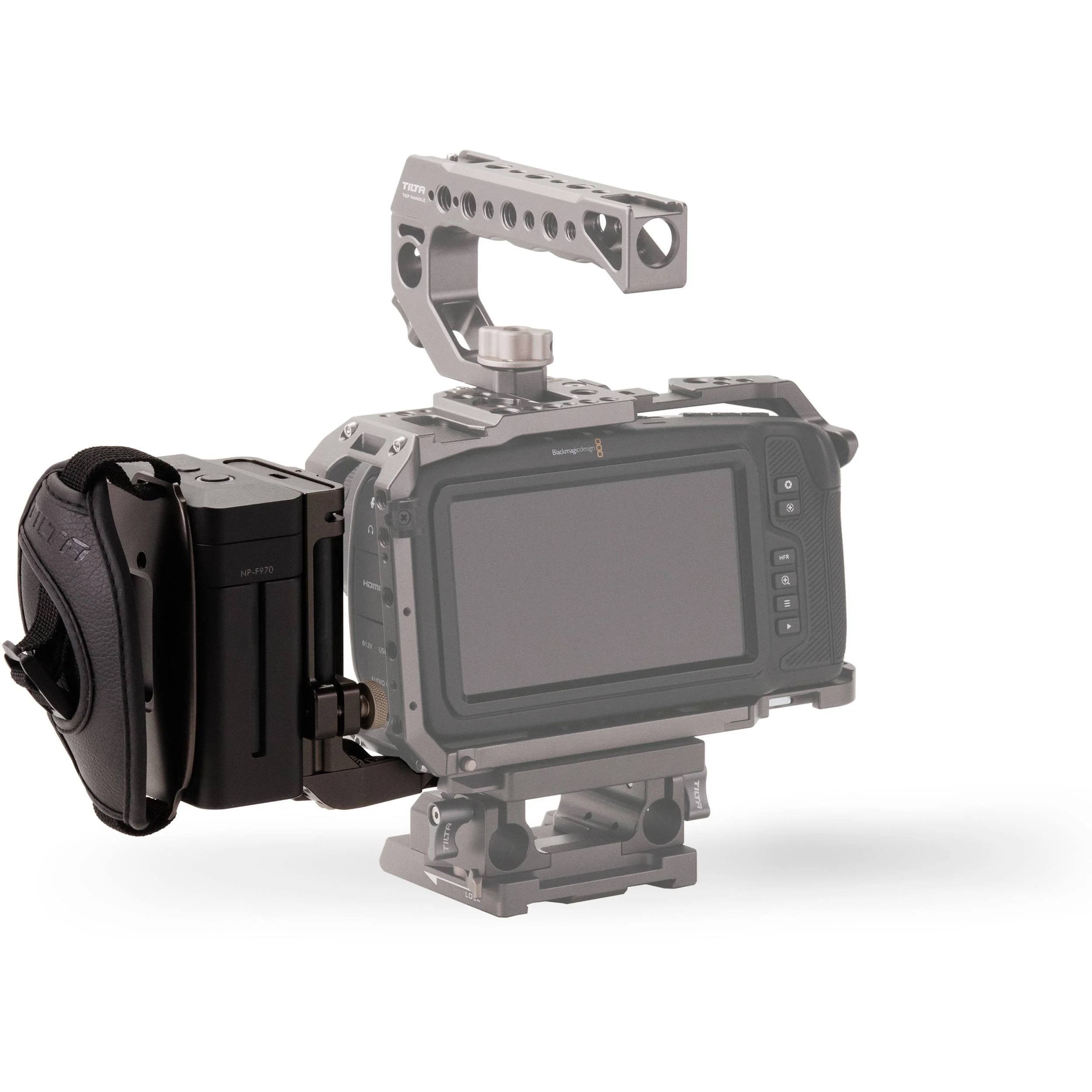 Tiltaing Side Focus Handle Type I with T5 Holder (F970, Tilta Gray) - Image 5