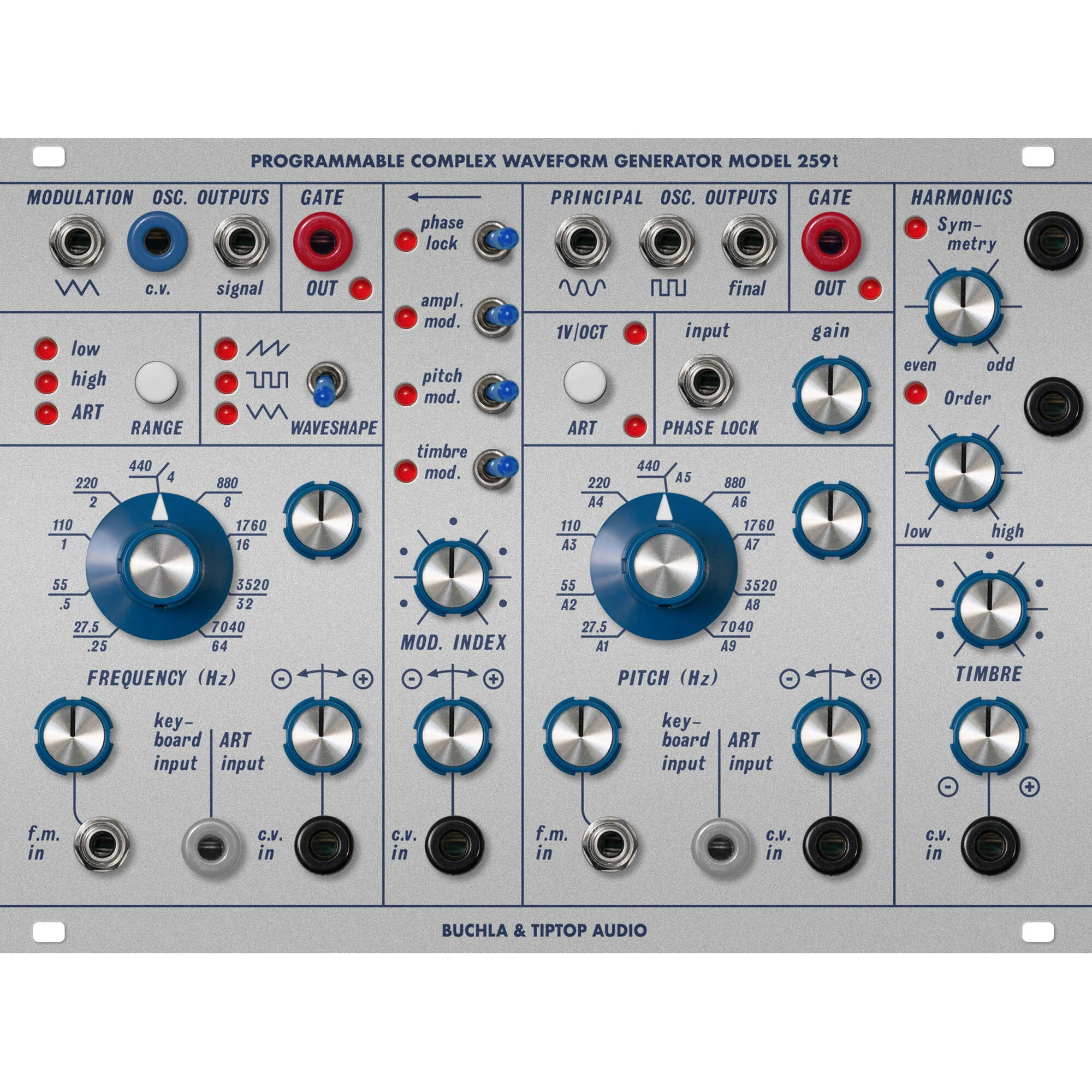 TipTop Audio Buchla Model 259T Complex Waveform Generator Eurorack Module (34 HP) - Image 2