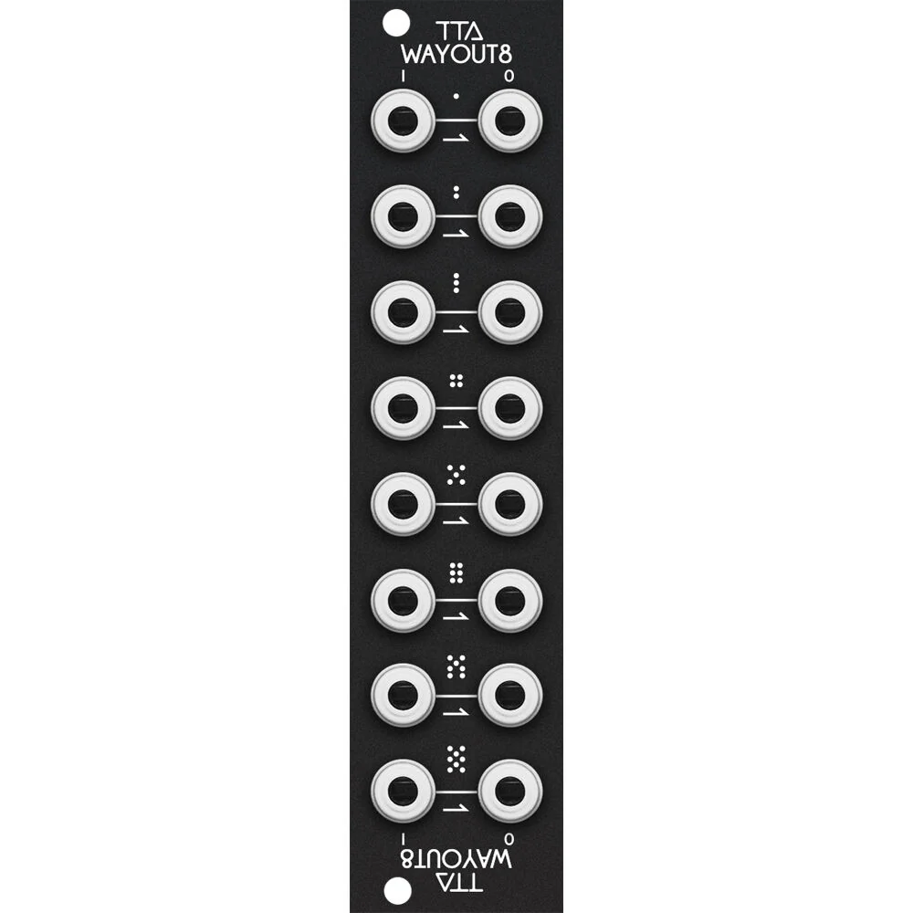 TipTop Audio Wayout8 Patchbay Eurorack Module (6 HP, Black)