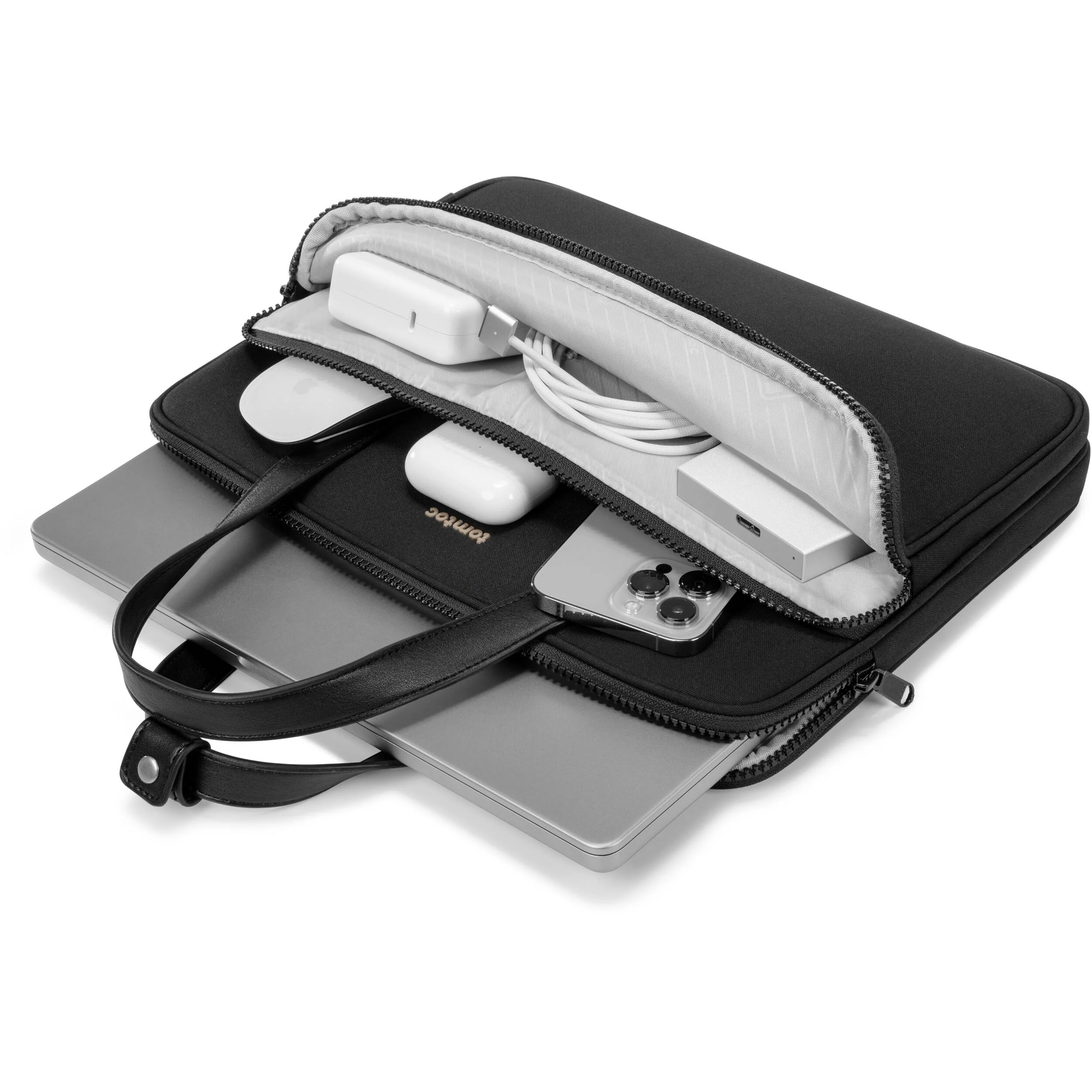 tomtoc Versatile-A12 13.5" Laptop Shoulder Bag (Black) - Image 5