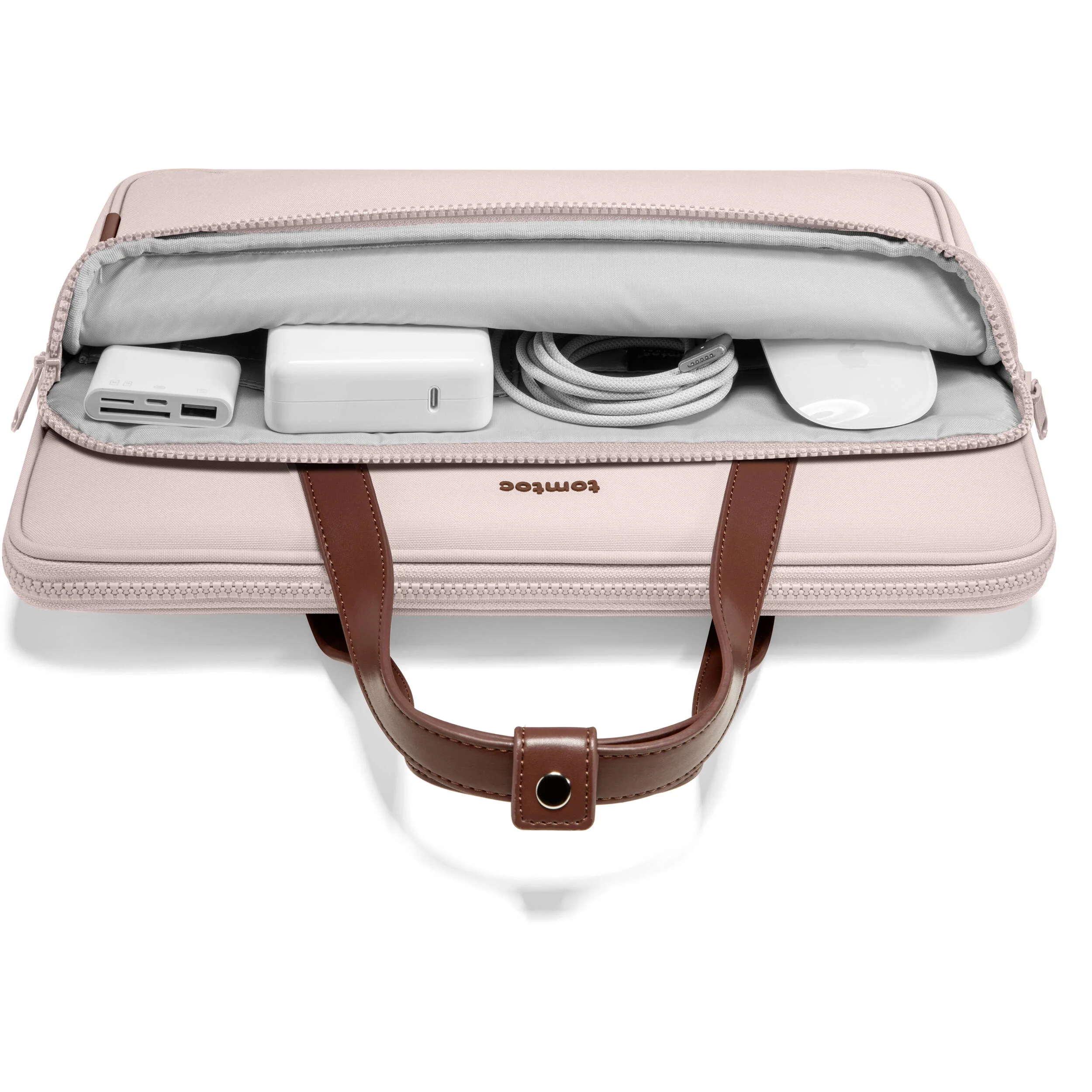 tomtoc Versatile-A12 13.5" Laptop Shoulder Bag (Pink) - Image 3