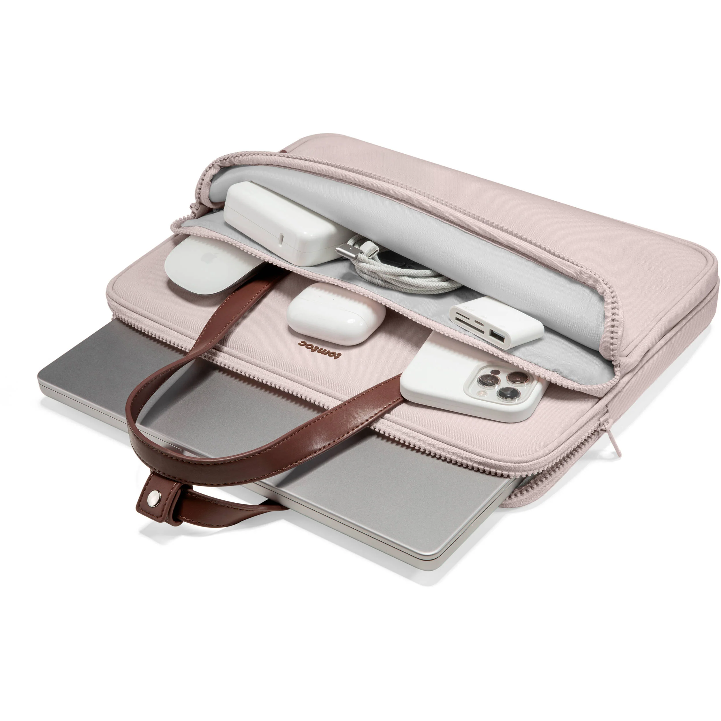 tomtoc Versatile-A12 13.5" Laptop Shoulder Bag (Pink) - Image 4