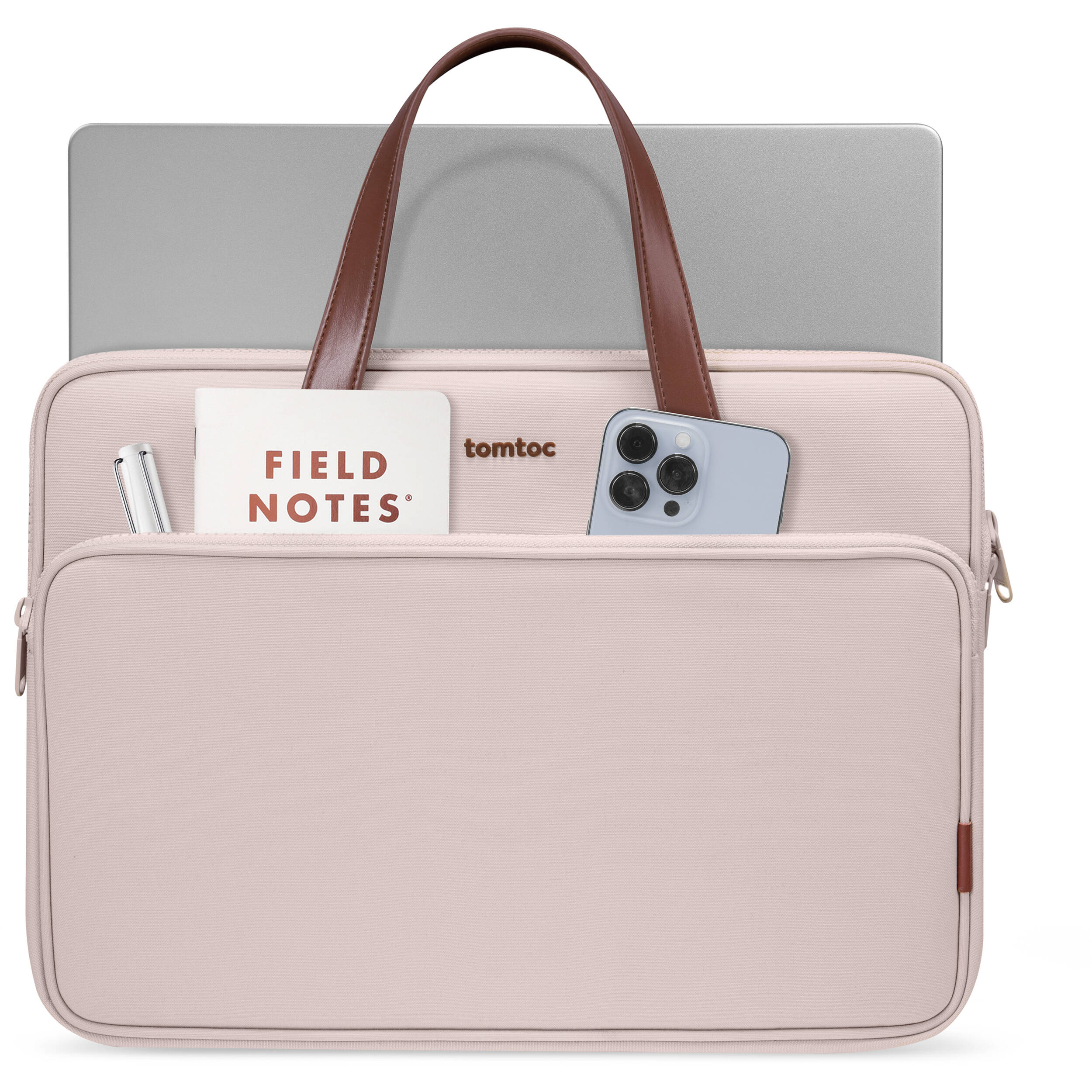 tomtoc Versatile-A12 13.5" Laptop Shoulder Bag (Pink) - Image 7