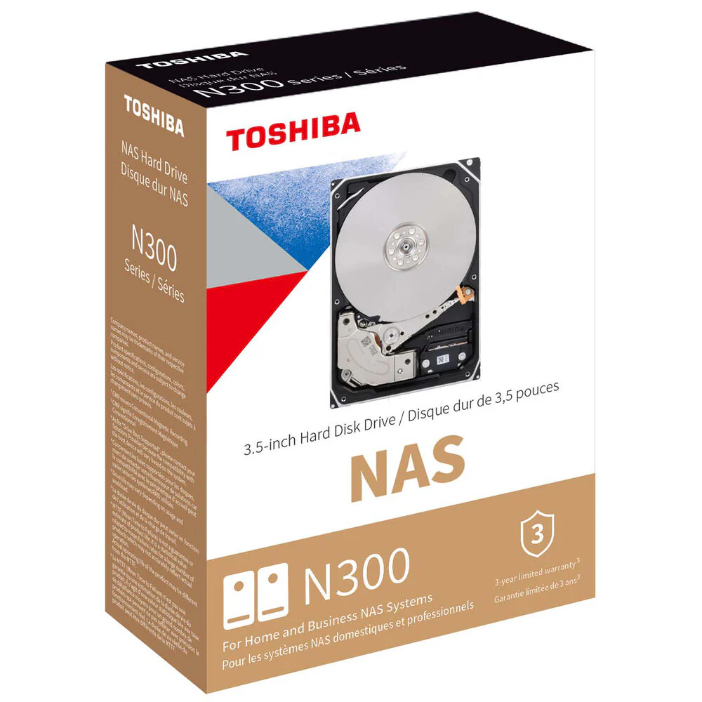 Toshiba 12TB N300 7200 rpm SATA III 3.5" Internal NAS HDD (2-Pack) - Image 2