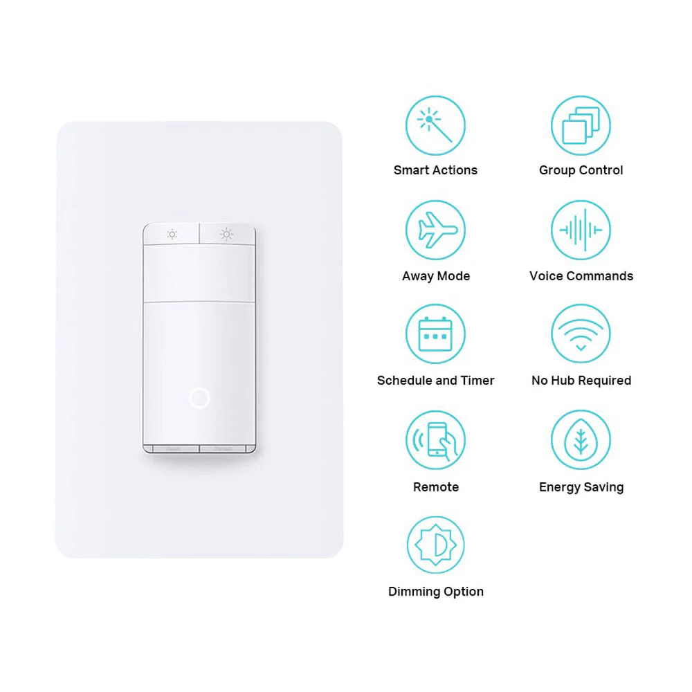 TP-Link ES20M Kasa Smart Wi-Fi Motion-Activated Dimmer Switch (4-Pack) - Image 3