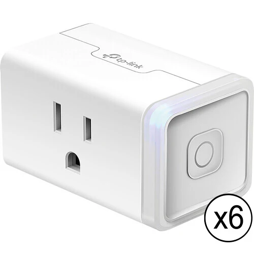 TP-Link KP125M Kasa Smart Wi-Fi Plug Slim with Energy Monitoring (6-Pack)