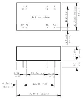 Traco Power TEN 3-2413 TEN 3-2413 Isolated Through Hole DC/DC Converter ITE 2:1 3 W 1 Output 15 V 200 mA - Image 2