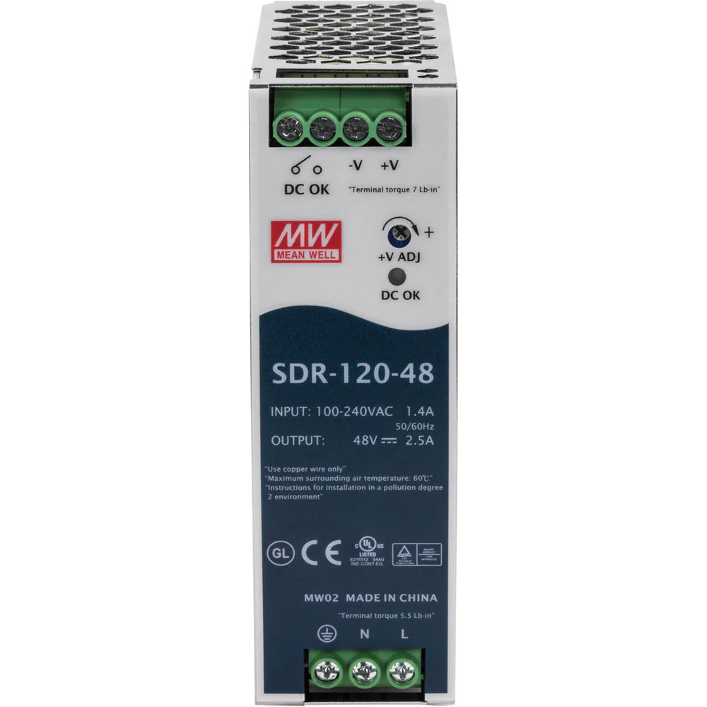 TRENDnet 120-Watt Single-Output Industrial DIN-Rail Power Supply - Image 3