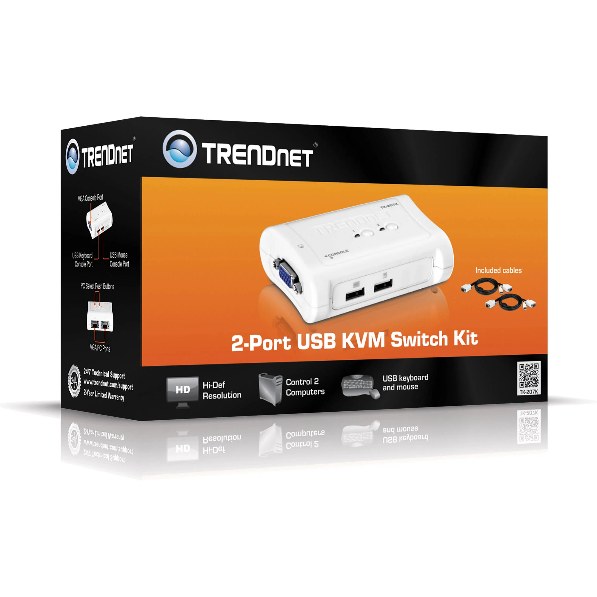 TRENDnet 2-Port USB KVM Switch - Image 4