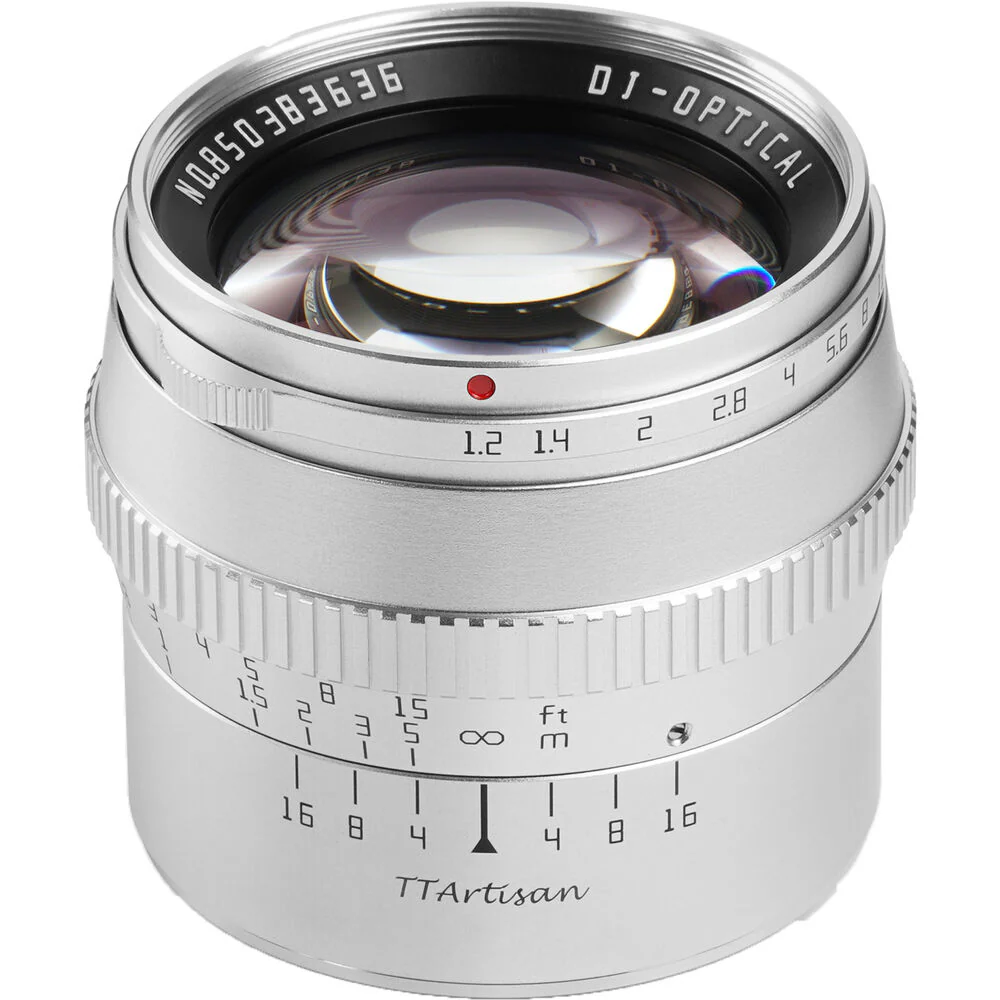 TTArtisan 50mm f/1.2 Lens for FUJIFILM X (Silver) - Image 3