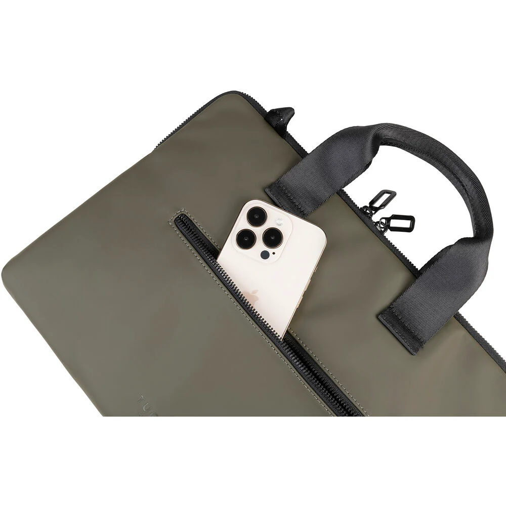 Tucano Gommo 13-14" Slim Brief Laptop Bag (Green) - Image 5