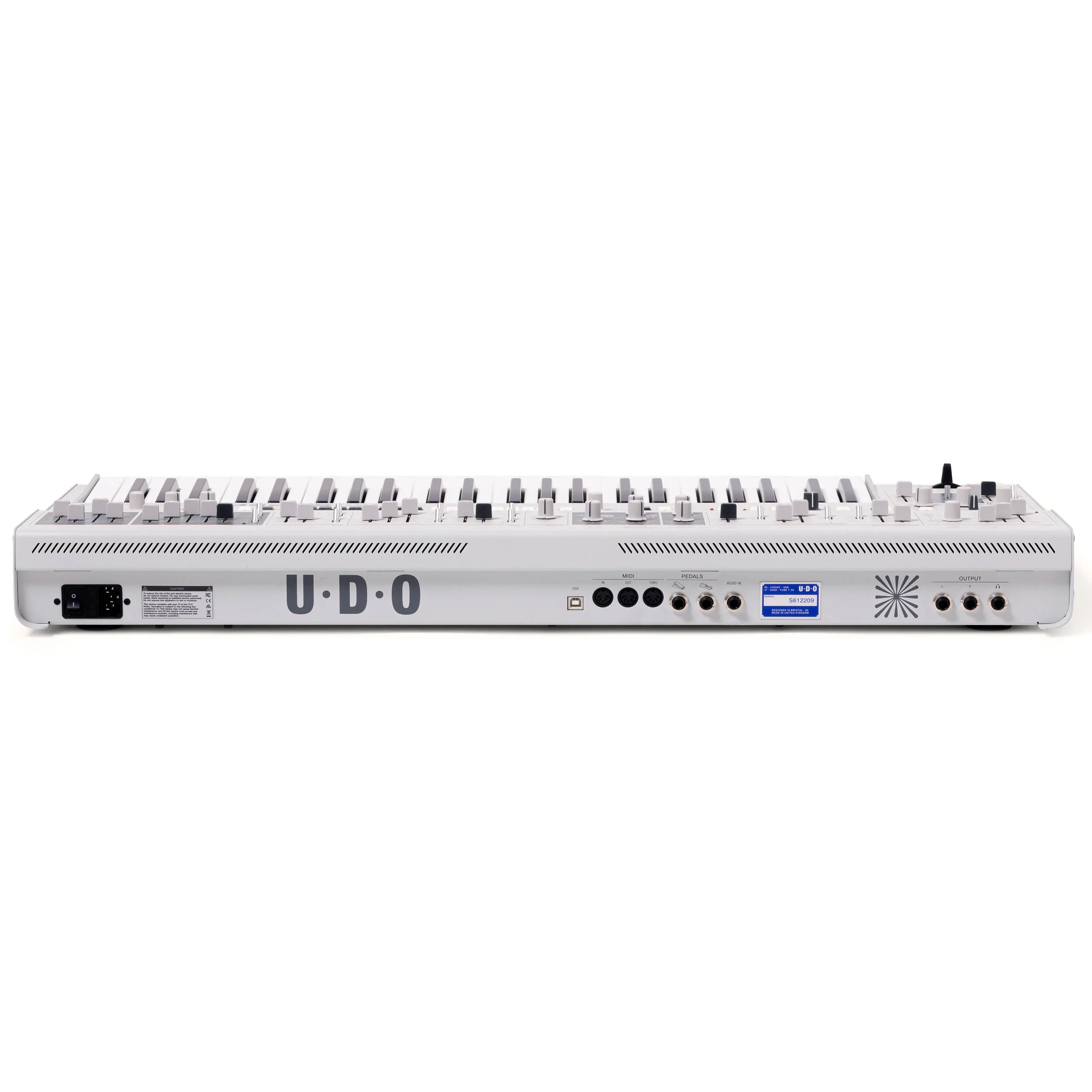 UDO Audio Super 6 Digital-Analog Hybrid Synthesizer (White) - Image 3