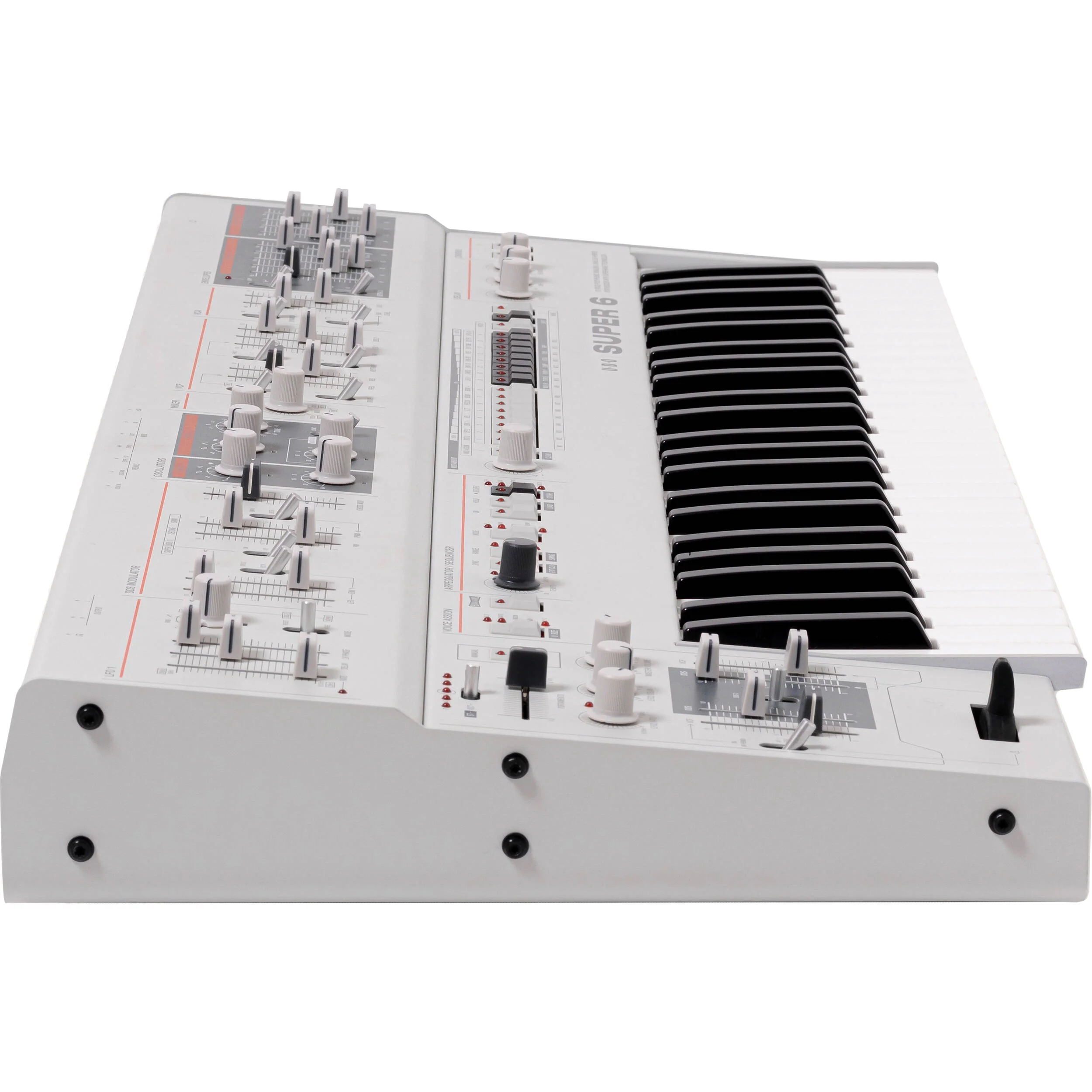 UDO Audio Super 6 Digital-Analog Hybrid Synthesizer (White) - Image 4