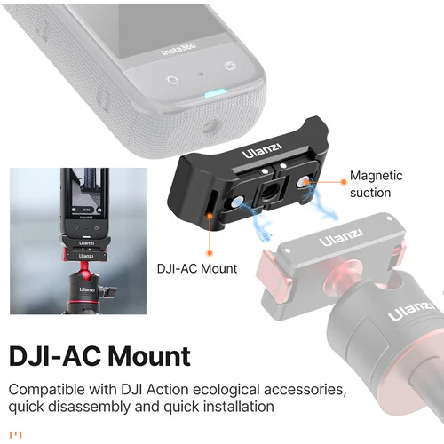 Ulanzi 3-in-1 Quick Release Adapter for Insta360 X3/X2 - Image 5