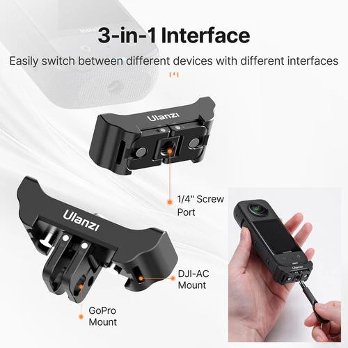 Ulanzi 3-in-1 Quick Release Adapter for Insta360 X3/X2 - Image 6
