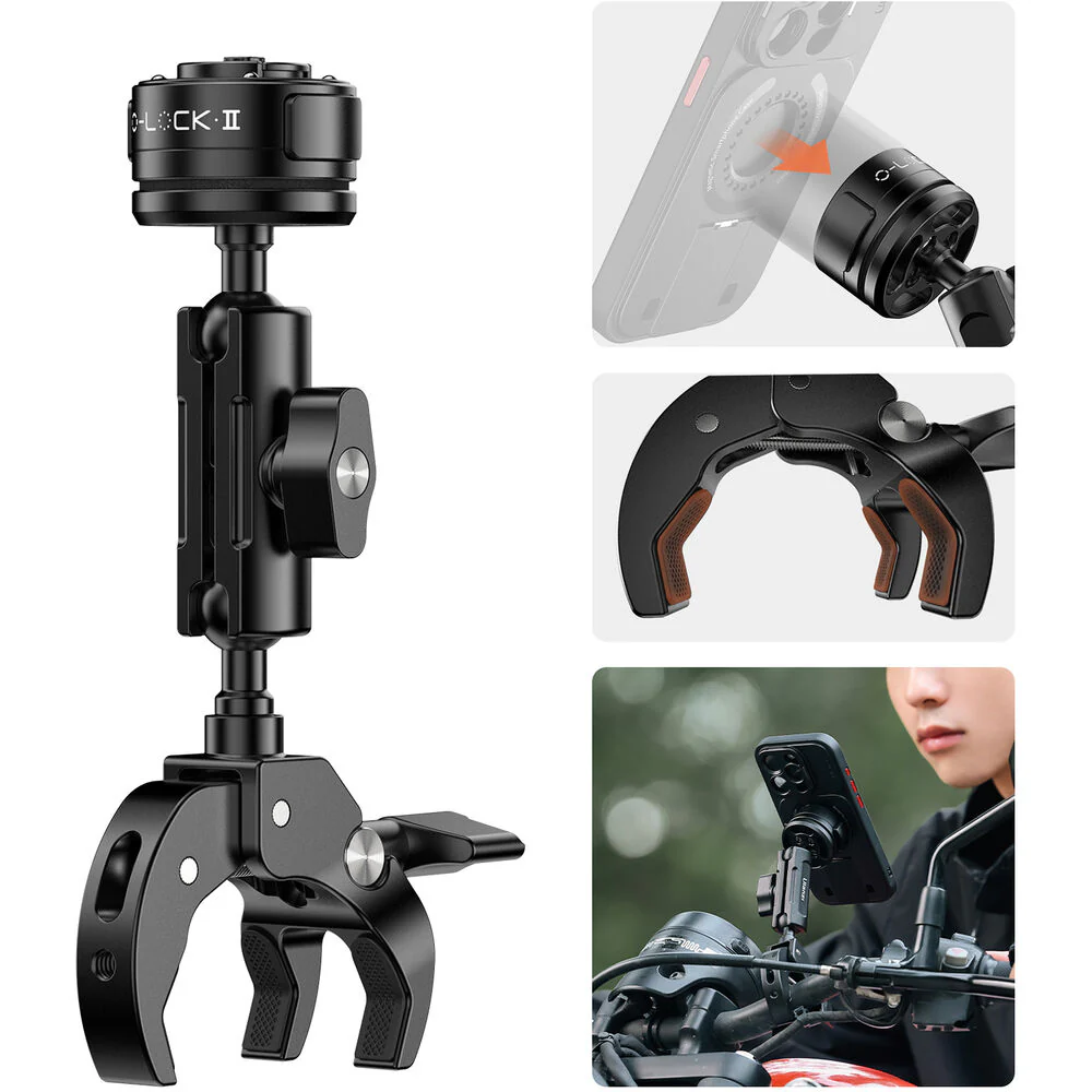 Ulanzi M008 O-LOCK Motorcycle Smartphone Mount - Image 2