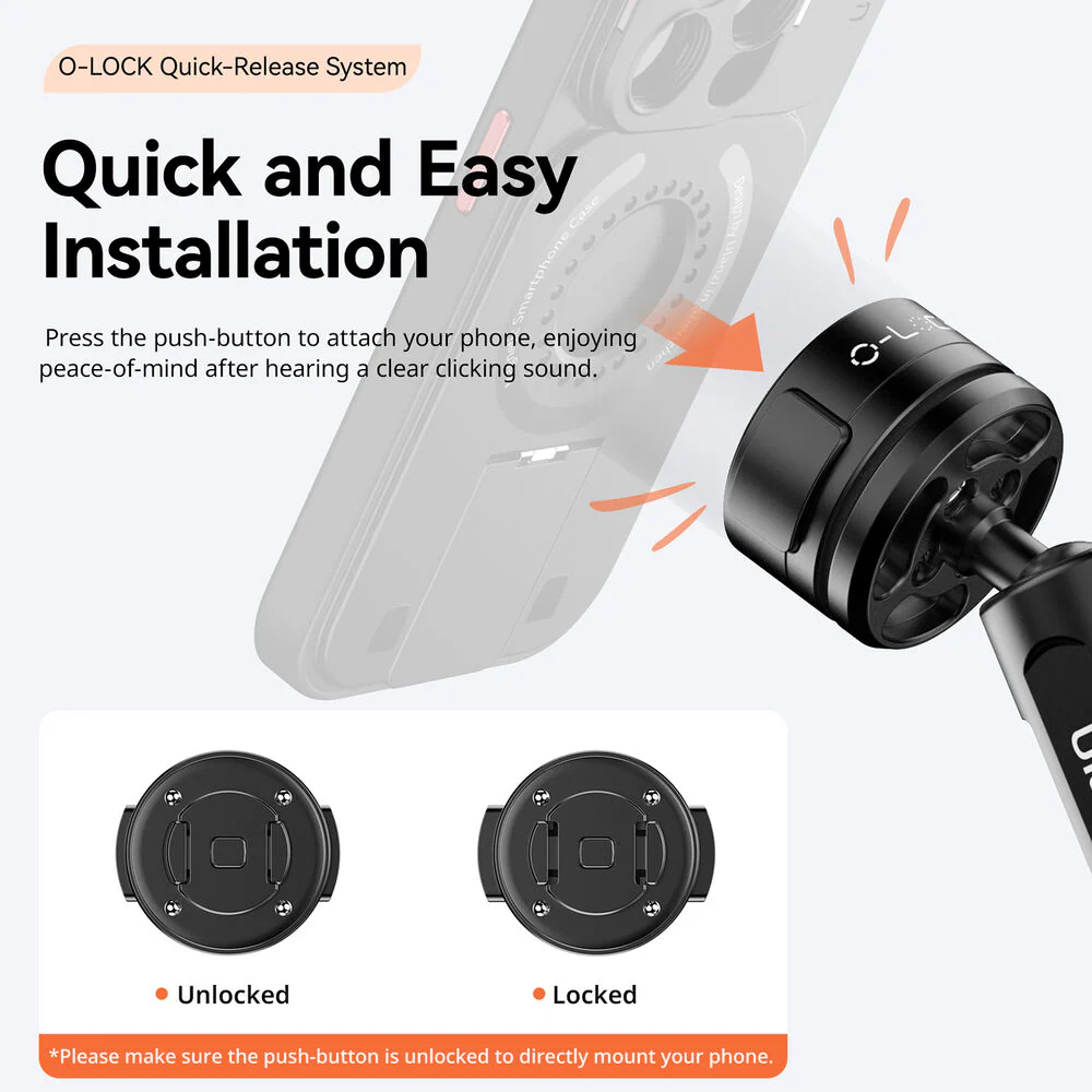 Ulanzi M008 O-LOCK Motorcycle Smartphone Mount - Image 6
