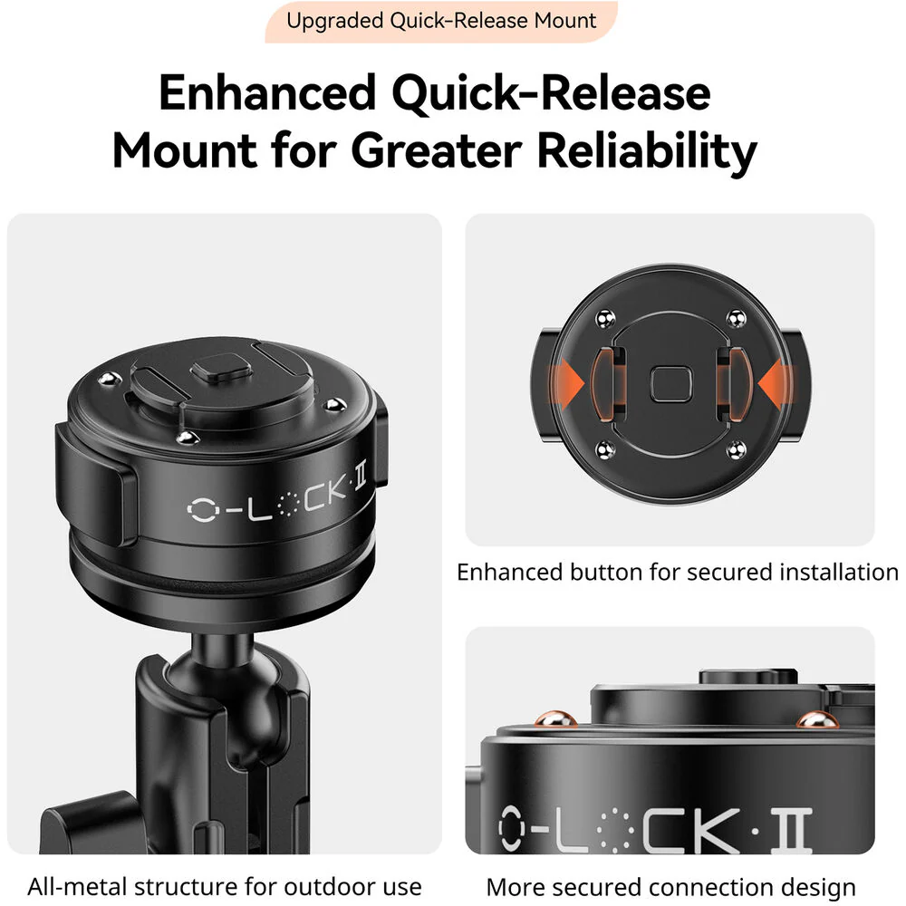 Ulanzi M008 O-LOCK Motorcycle Smartphone Mount - Image 7