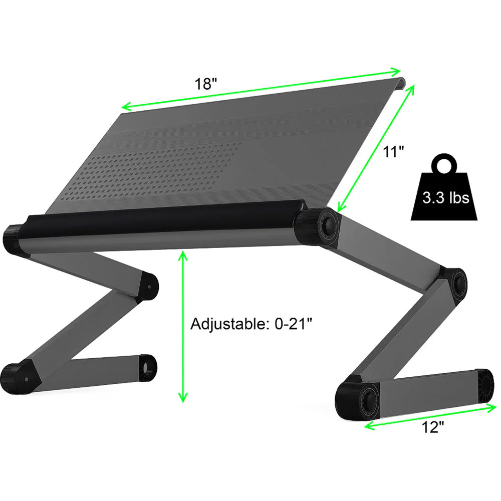 Uncaged Ergonomics Workez Executive Laptop Stand (Black) - Image 3