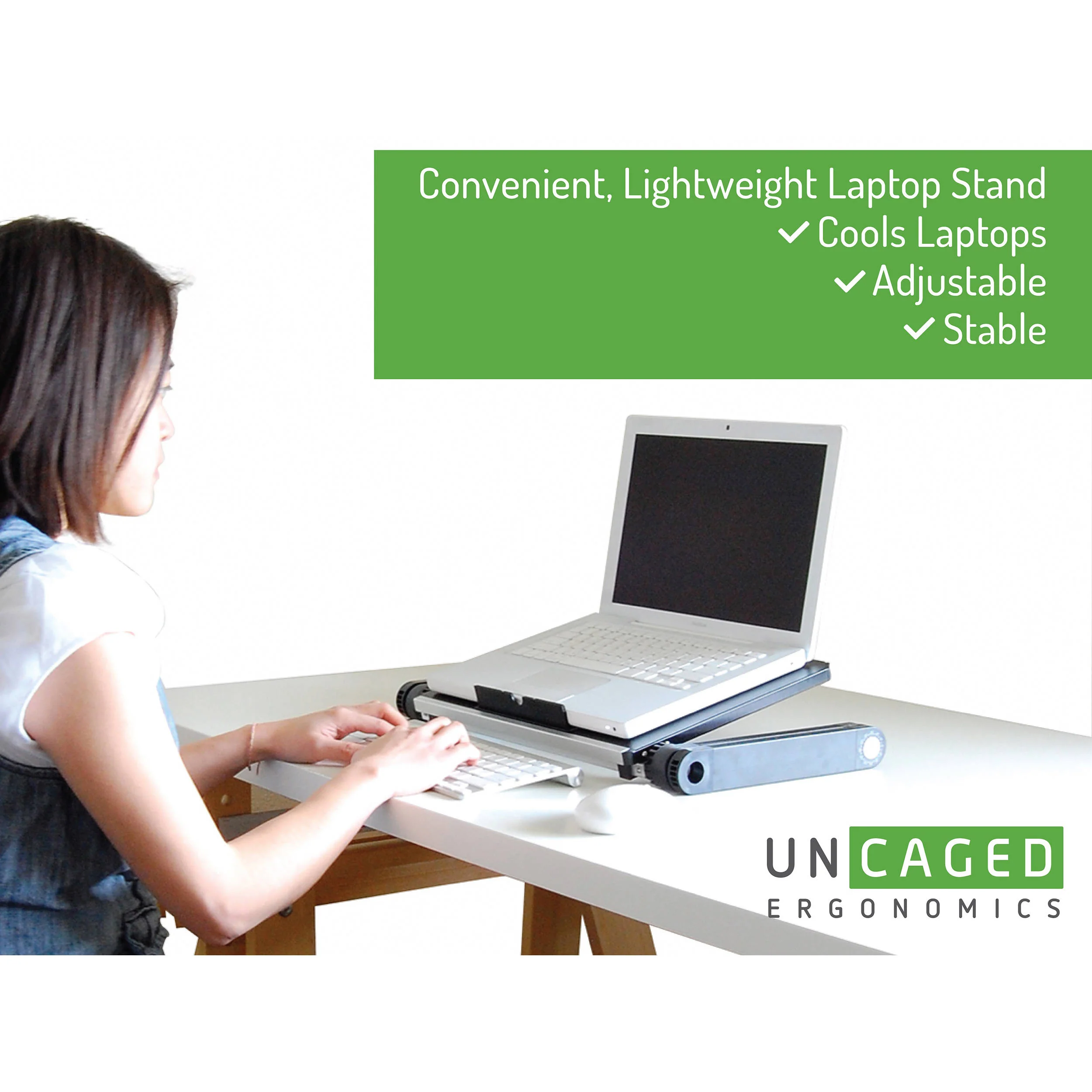 Uncaged Ergonomics Workez Executive Laptop Stand (Black) - Image 4