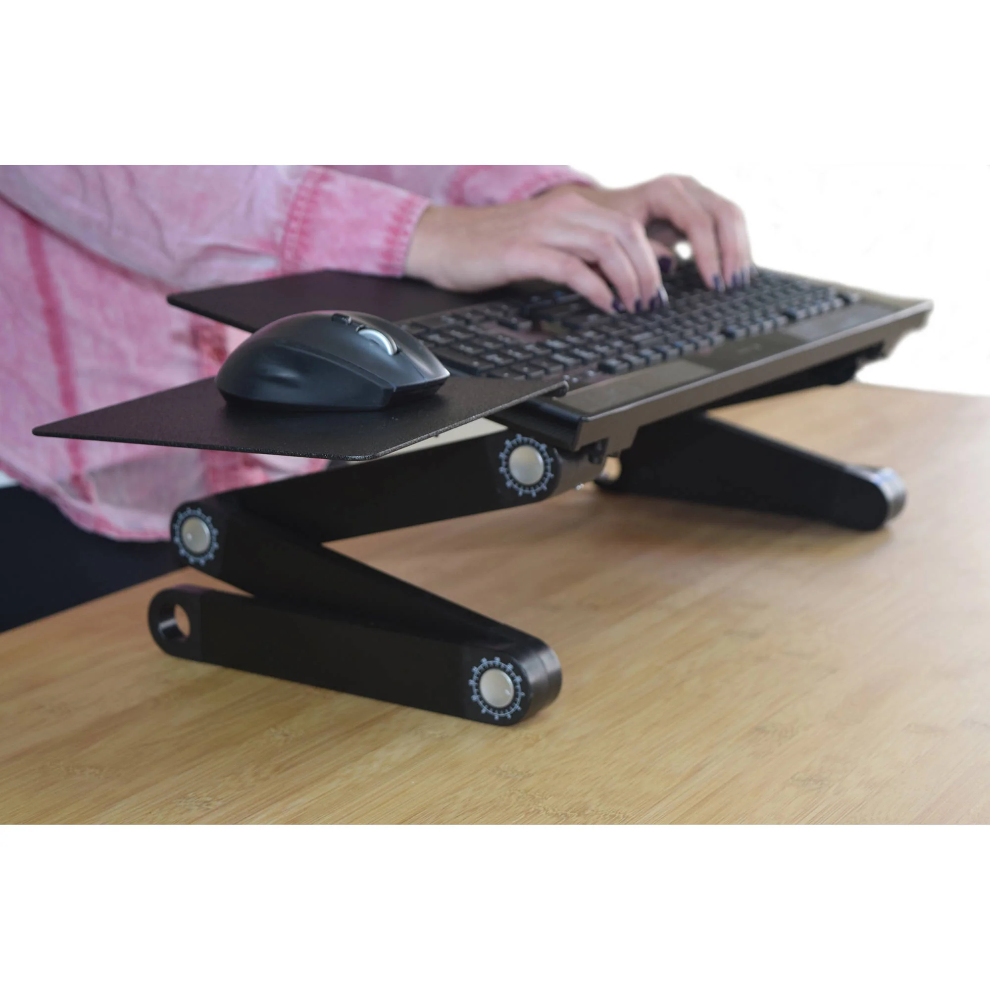 Uncaged Ergonomics Workez Keyboard Tray Stand (Black) - Image 7