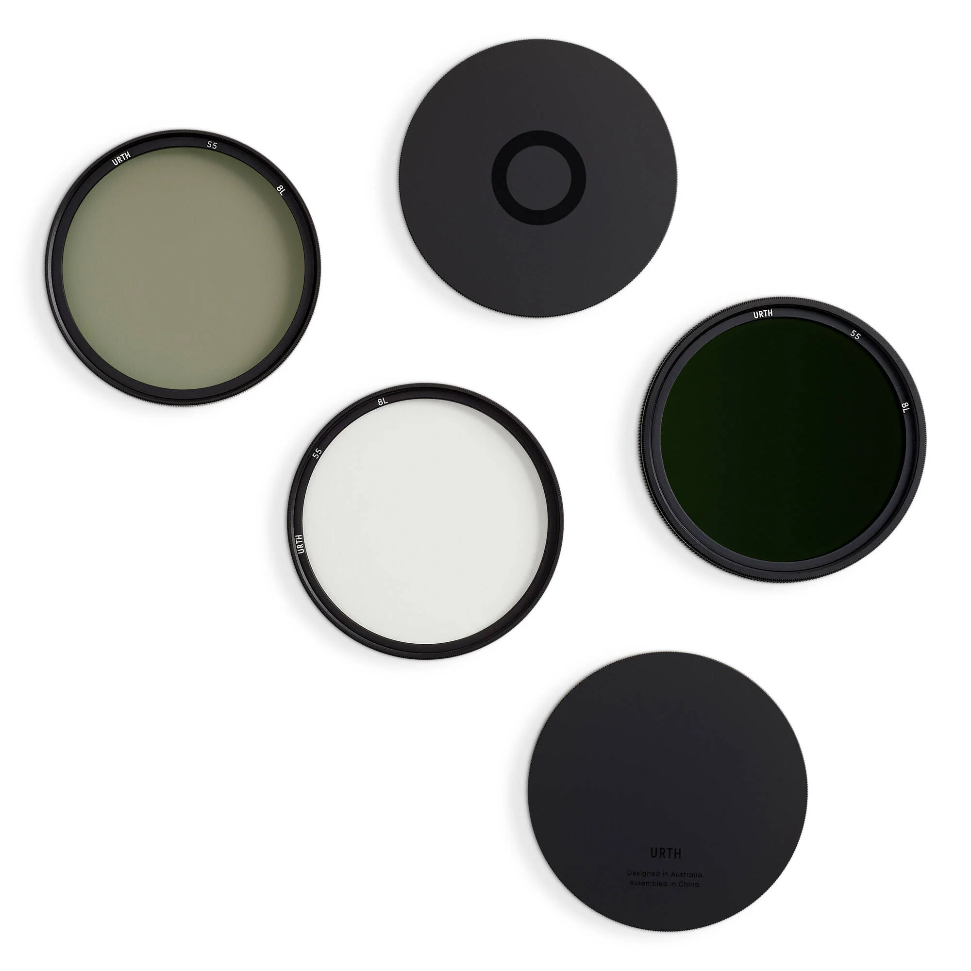 Urth 55mm UV, Circular Polarizing (CPL), ND2-400 Lens Filter Kit - Image 2