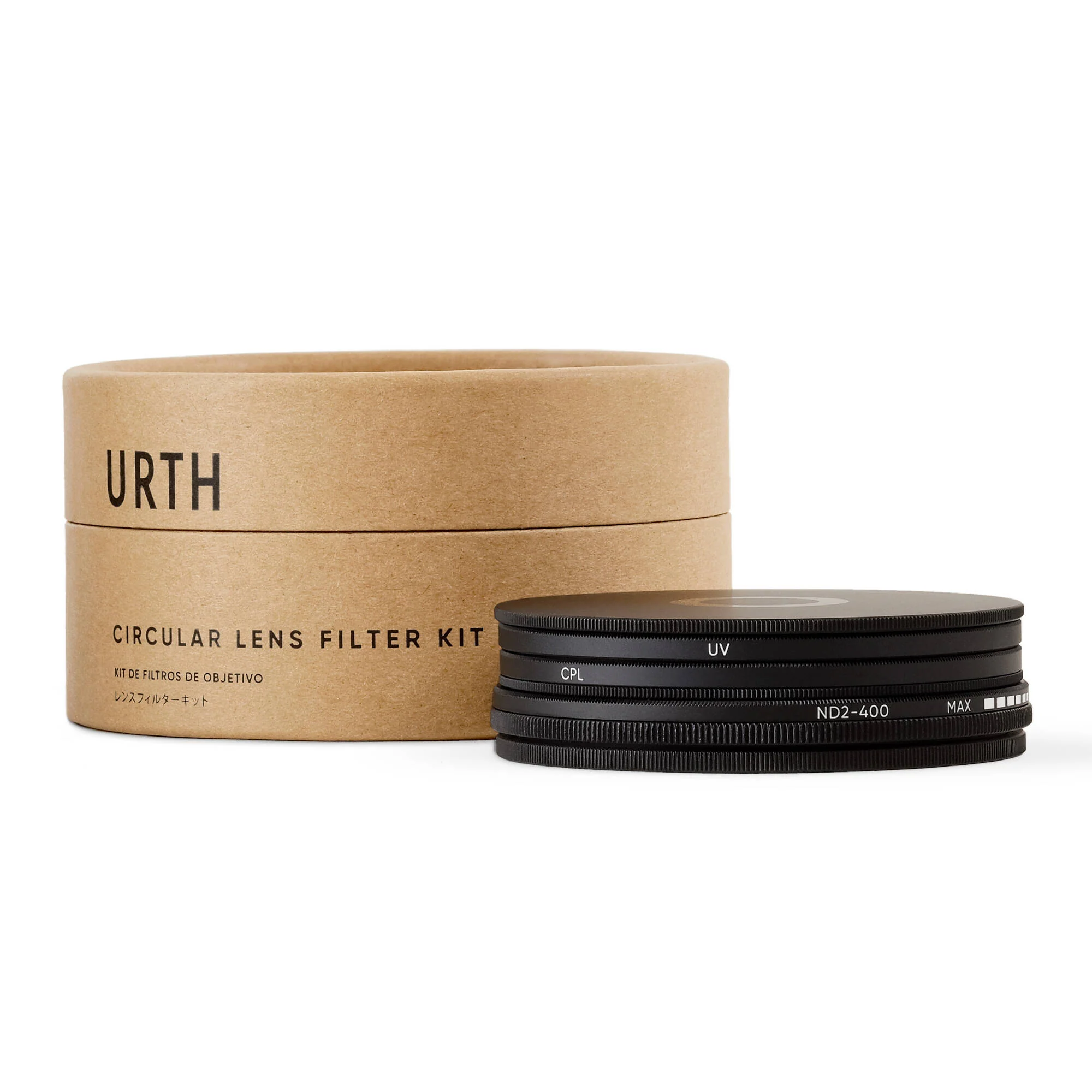 Urth 55mm UV, Circular Polarizing (CPL), ND2-400 Lens Filter Kit - Image 3