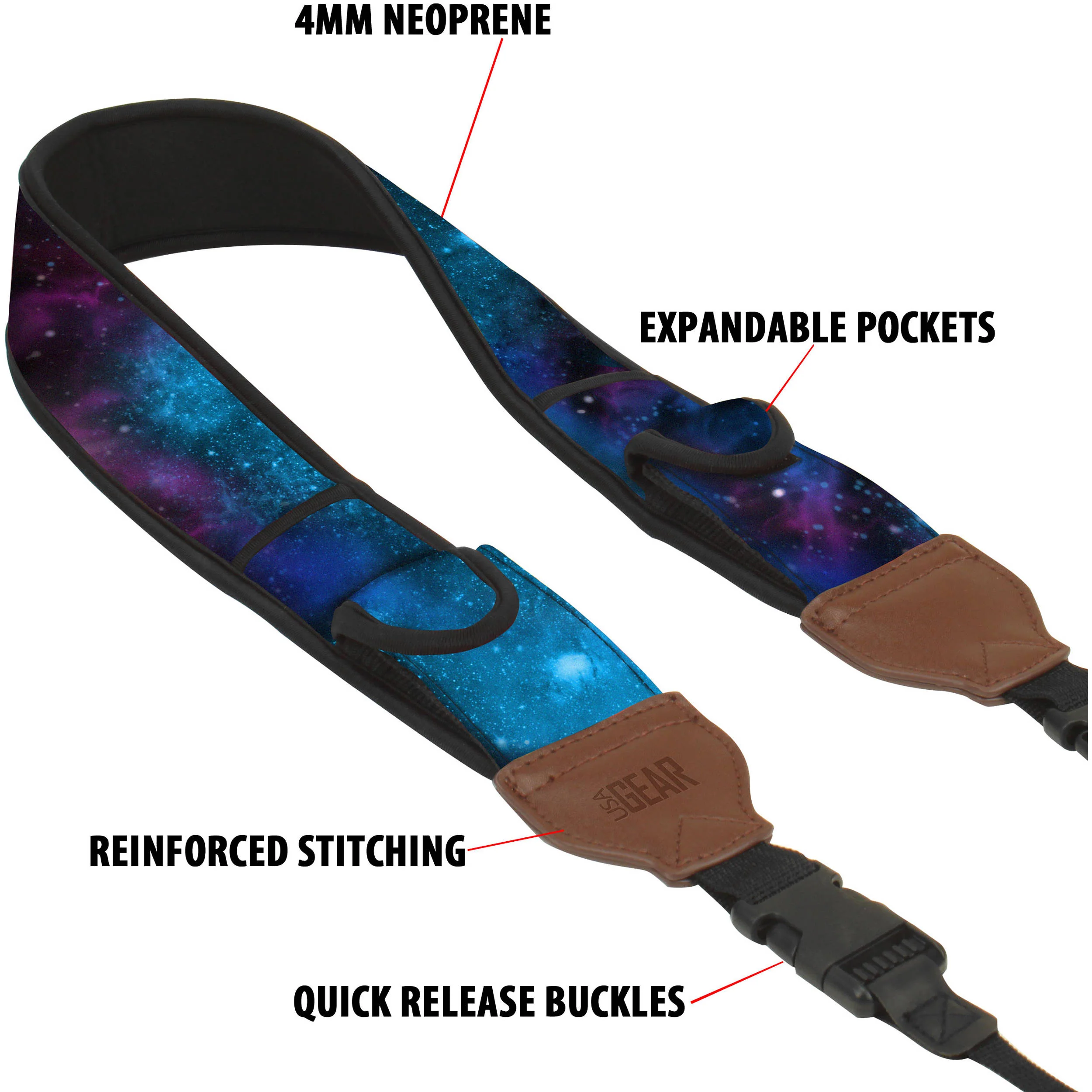 USA GEAR TrueSHOT CAM-STRAP (Galaxy) - Image 3