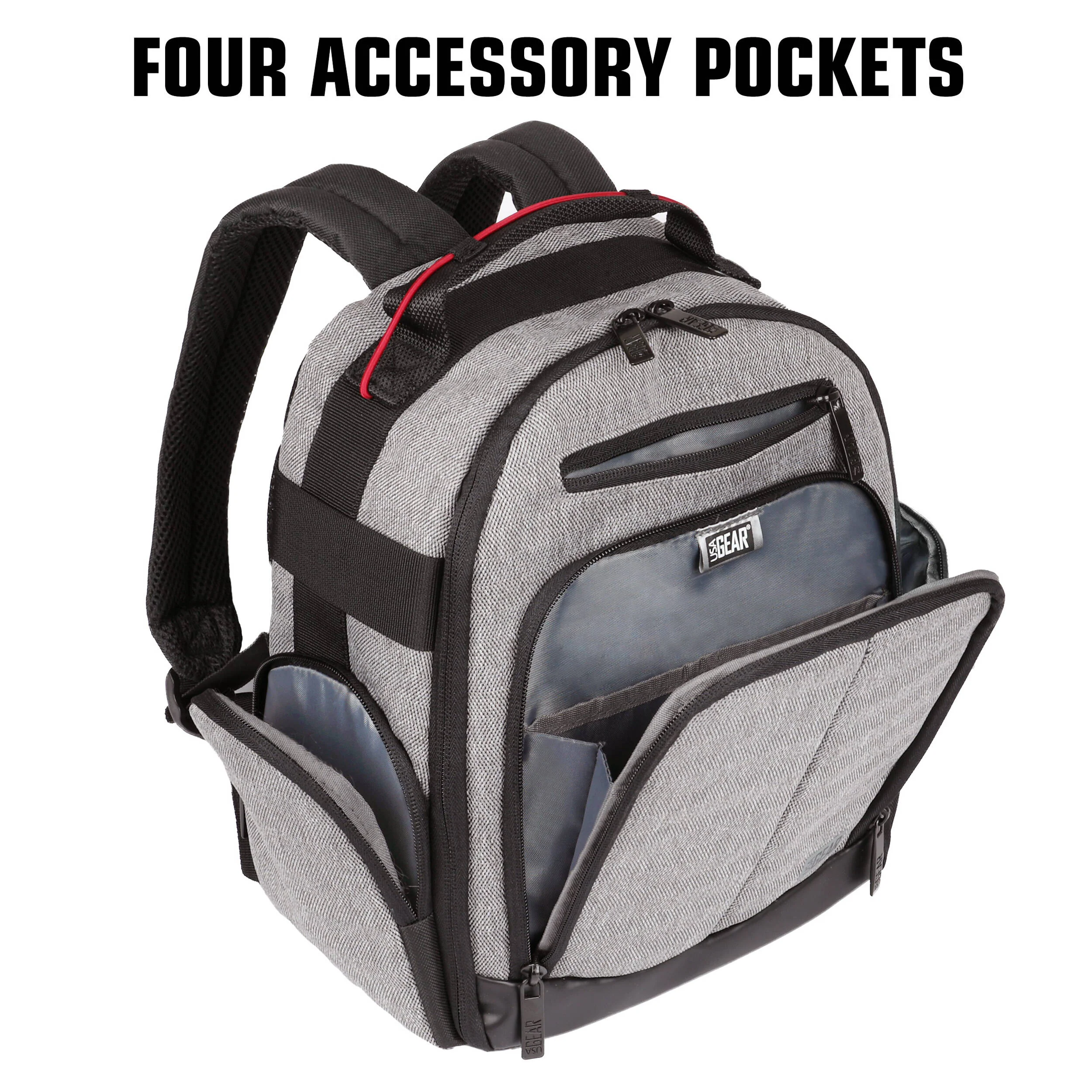 USA GEAR UBK Oculus VR Headset Backpack (Gray) - Image 7