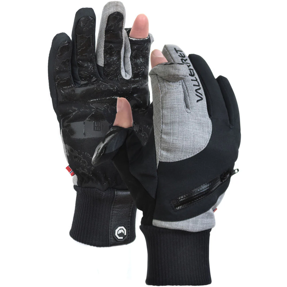 Vallerret Women's Nordic Photography Gloves (Extra-Small, Black/Gray) - Image 2