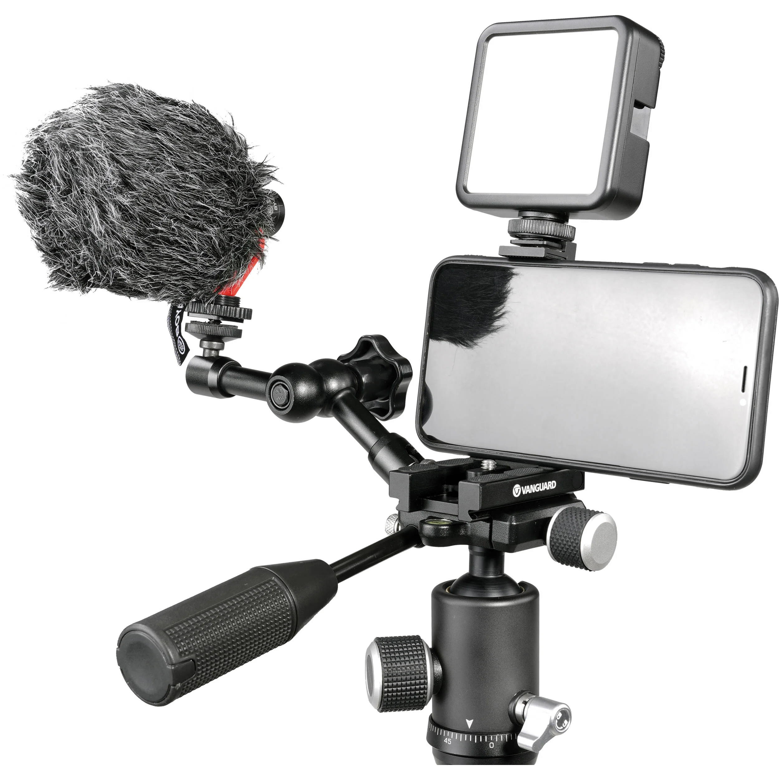 Vanguard QS-72T Quick Shoe with Smart Phone Holder - Image 7