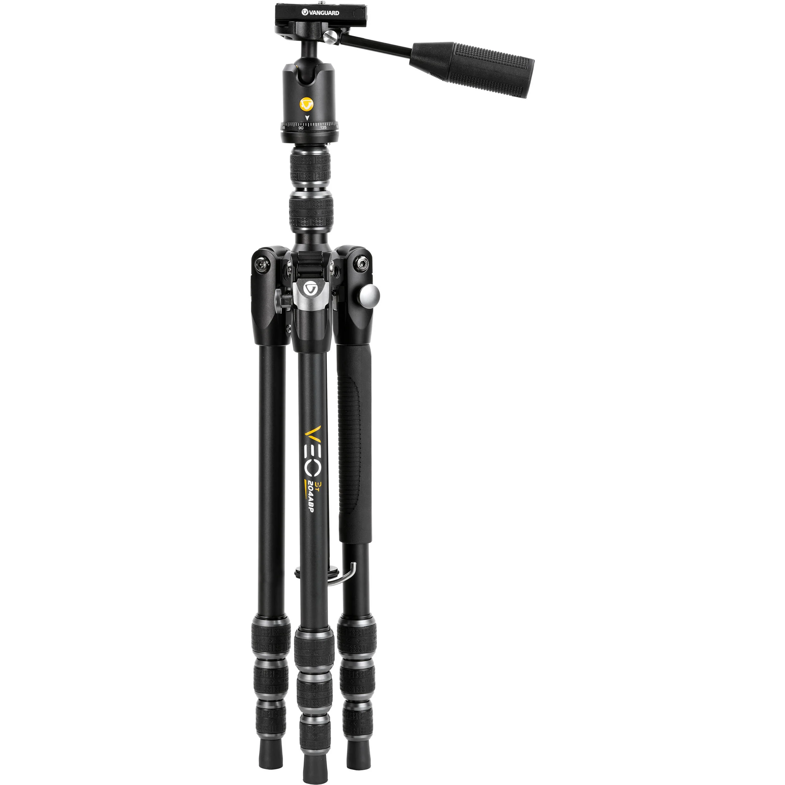 Vanguard VEO 3T 204ABP Aluminum 4-in-1 Travel Tripod with VEO 2 BP-45T Ball/Pan Head and Bluetooth Remote - Image 3