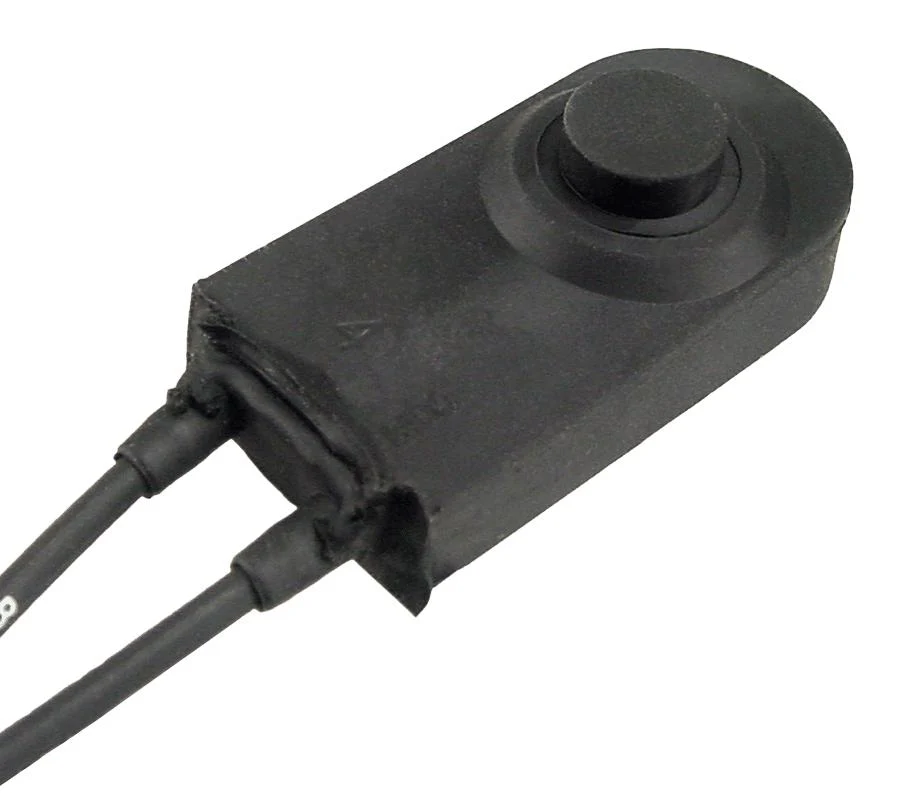 VARIOHM GROUP B7151-534 Pushbutton Switch, Sealed, SPST-NO, Momentary, Round, Black