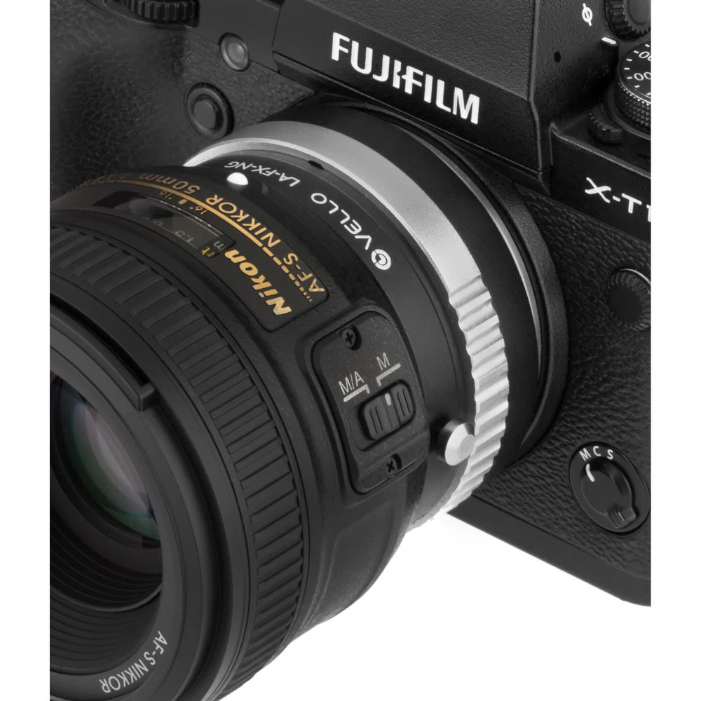 Vello Nikon F-Mount G Lens to Fujifilm X-Mount Camera Lens Adapter with Aperture Control - Image 5