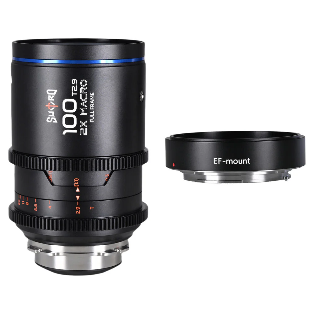 Venus Optics Laowa Sword 100mm T2.9 2x Macro Cine Lens and Mount Adapter Kit (ARRI PL/Canon EF)